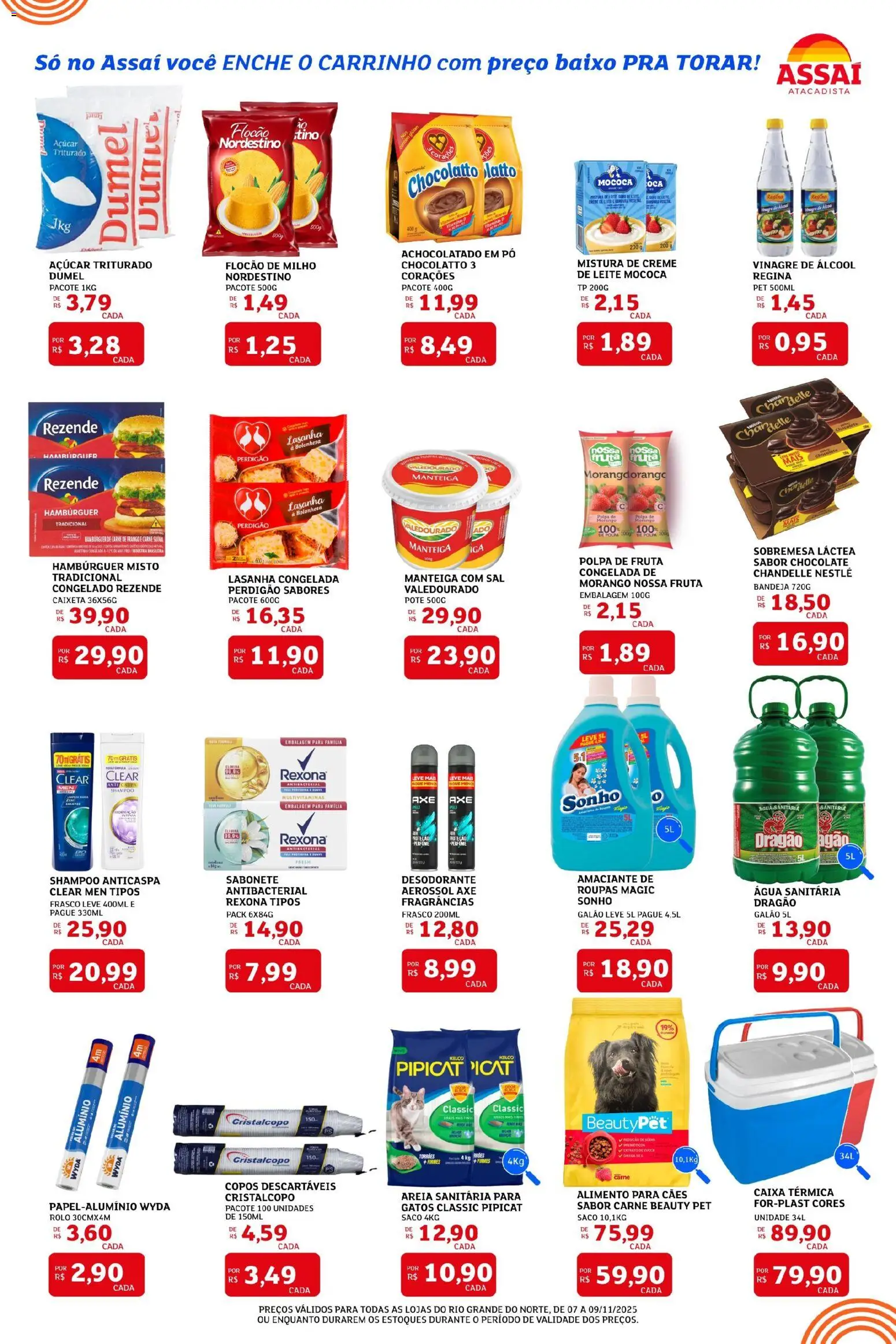 Assaí Atacadista Folheto - válido de 07.11.2025 | Página: 2 | Produtos: Shampoo, Caixa térmica, Caixa, Creme