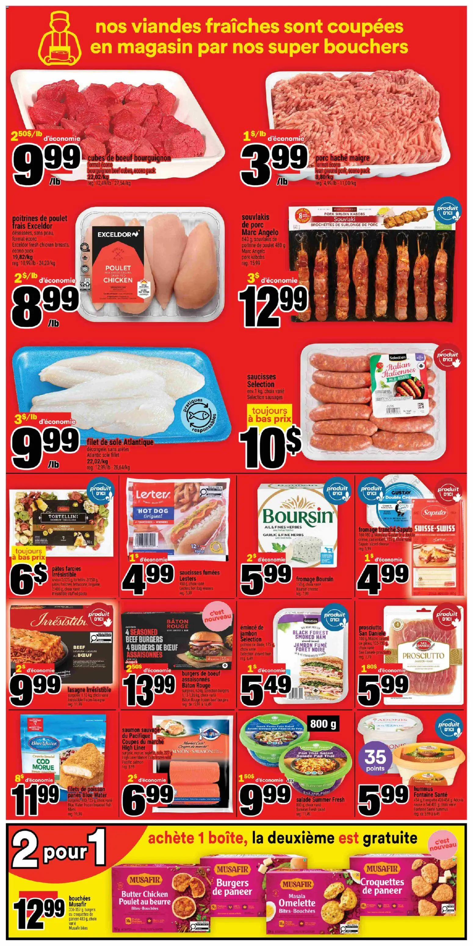 Super C flyer valid from 09.04.2026 | Page: 7 | Products: Fish, Pasta, Salad, Cheese
