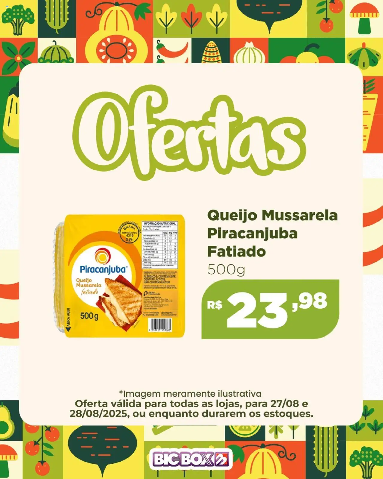 Big Box Folheto - válido de 27.08.2025 | Página: 10 | Produtos: Queijo, Mussarela