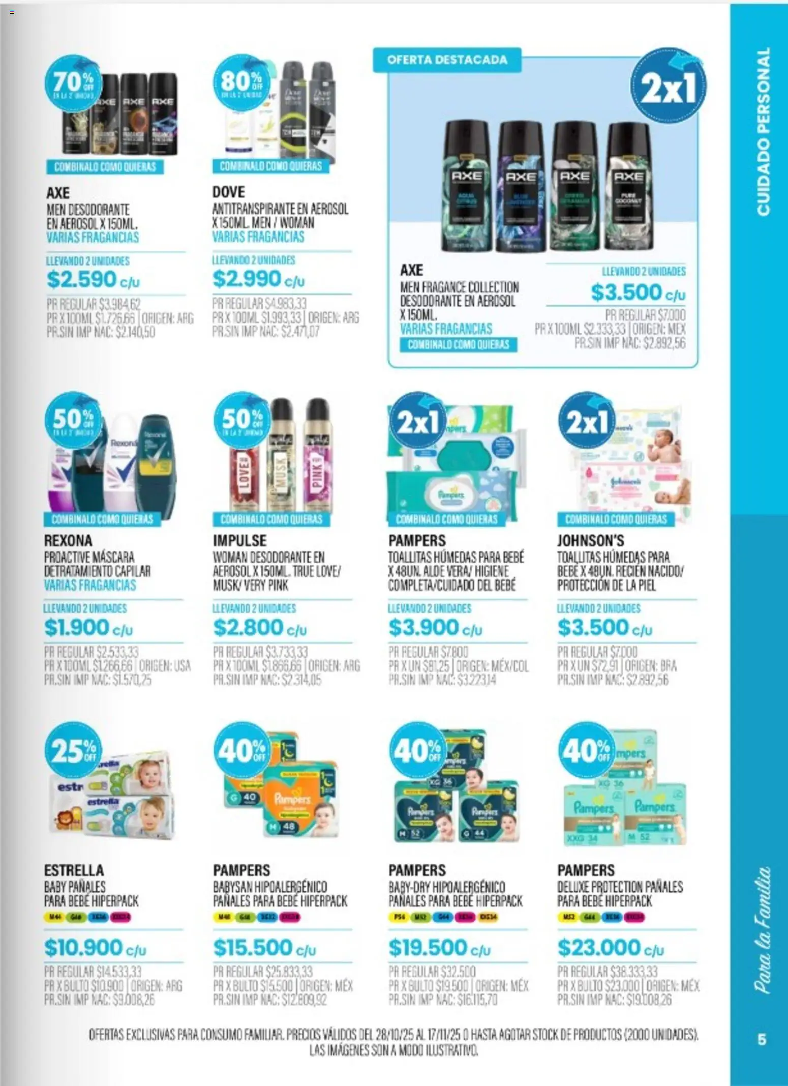 Pigmento catálogo │ válido desde el 28.10.2025 | Página: 5 | Productos: Máscara, Toallitas húmedas, Desodorante, Antitranspirante