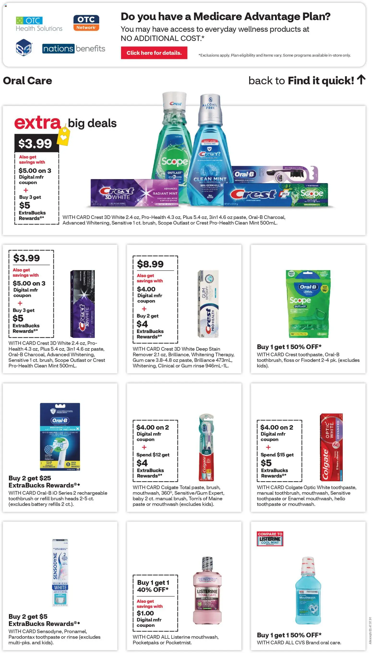 CVS Pharmacy Weekly Ad - FL - valid from 15.02.2026 | Page: 14 | Products: Battery, Brush, Toothpaste, Toothbrush