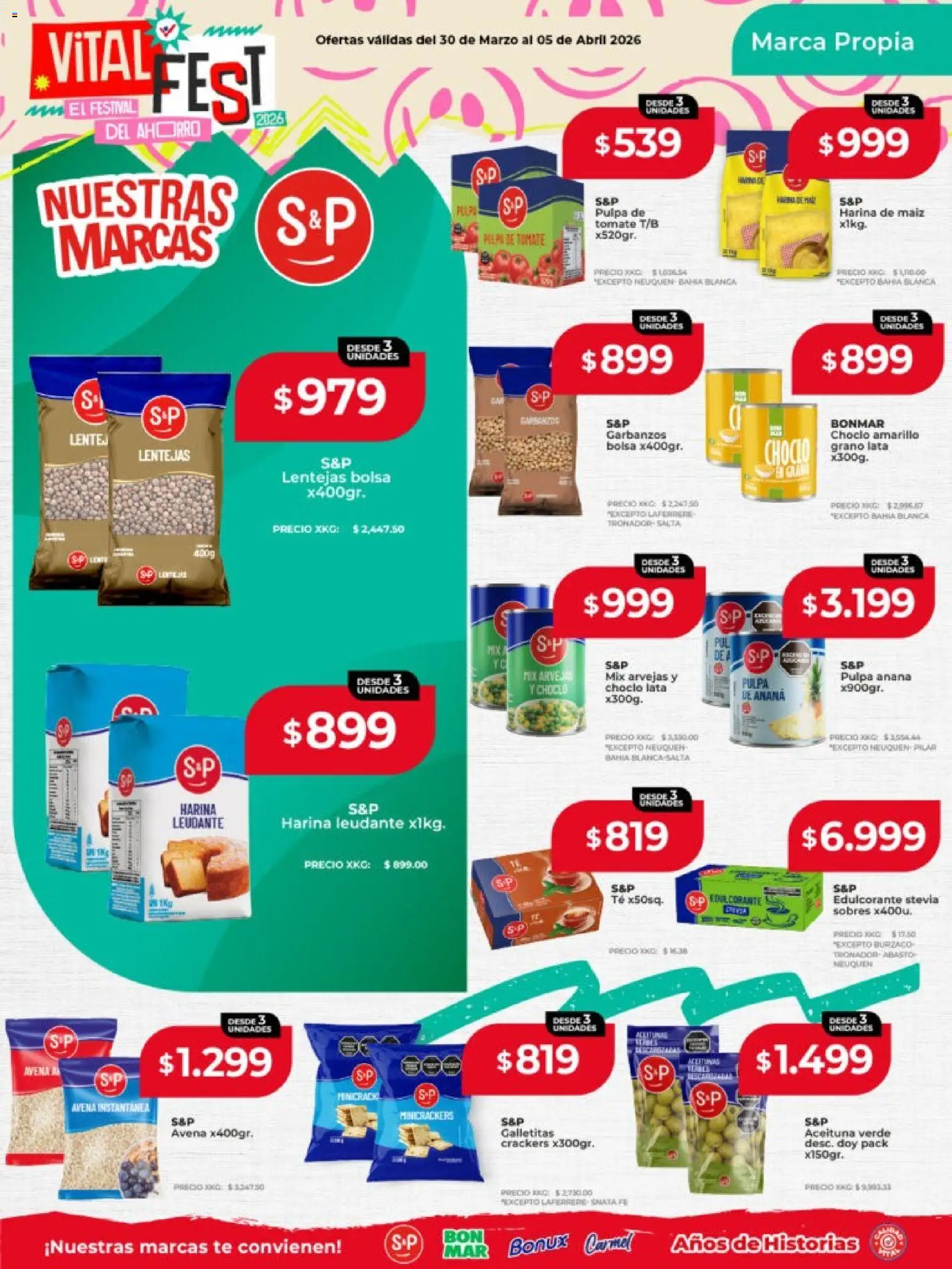 Vital - Ofertas salta │ válido desde el 30.03.2026 | Página: 17 | Productos: Bolsa, Galletitas, Maiz, Avena
