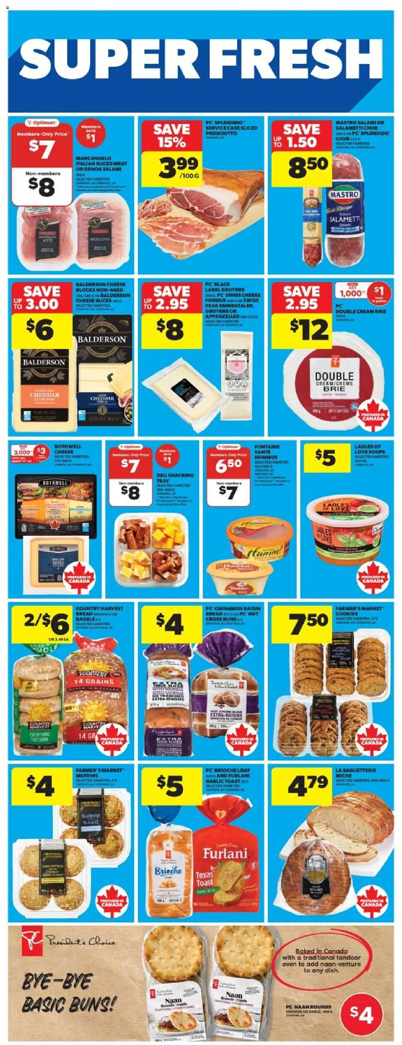 Real Canadian Superstore flyer valid from 02.10.2025 | Page: 16 | Products: Cream, Cookies, PC, Bread