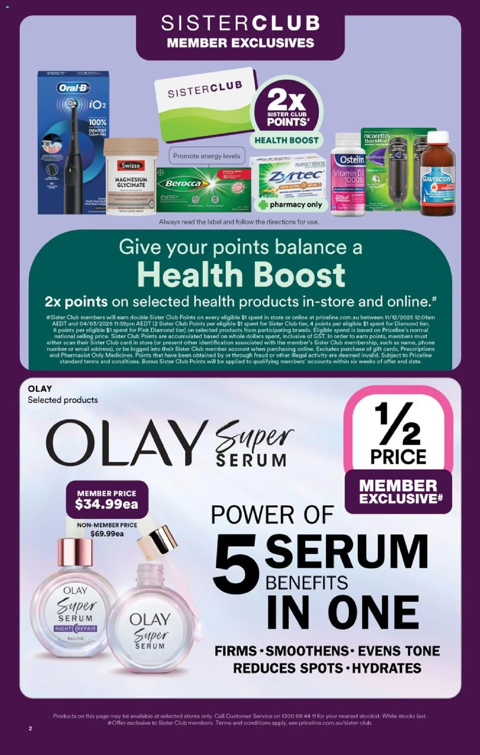 Priceline Pharmacy catalogue - valid from 22.01.2026 | Page: 2 | Products: Diamond, Phone, Vitamin