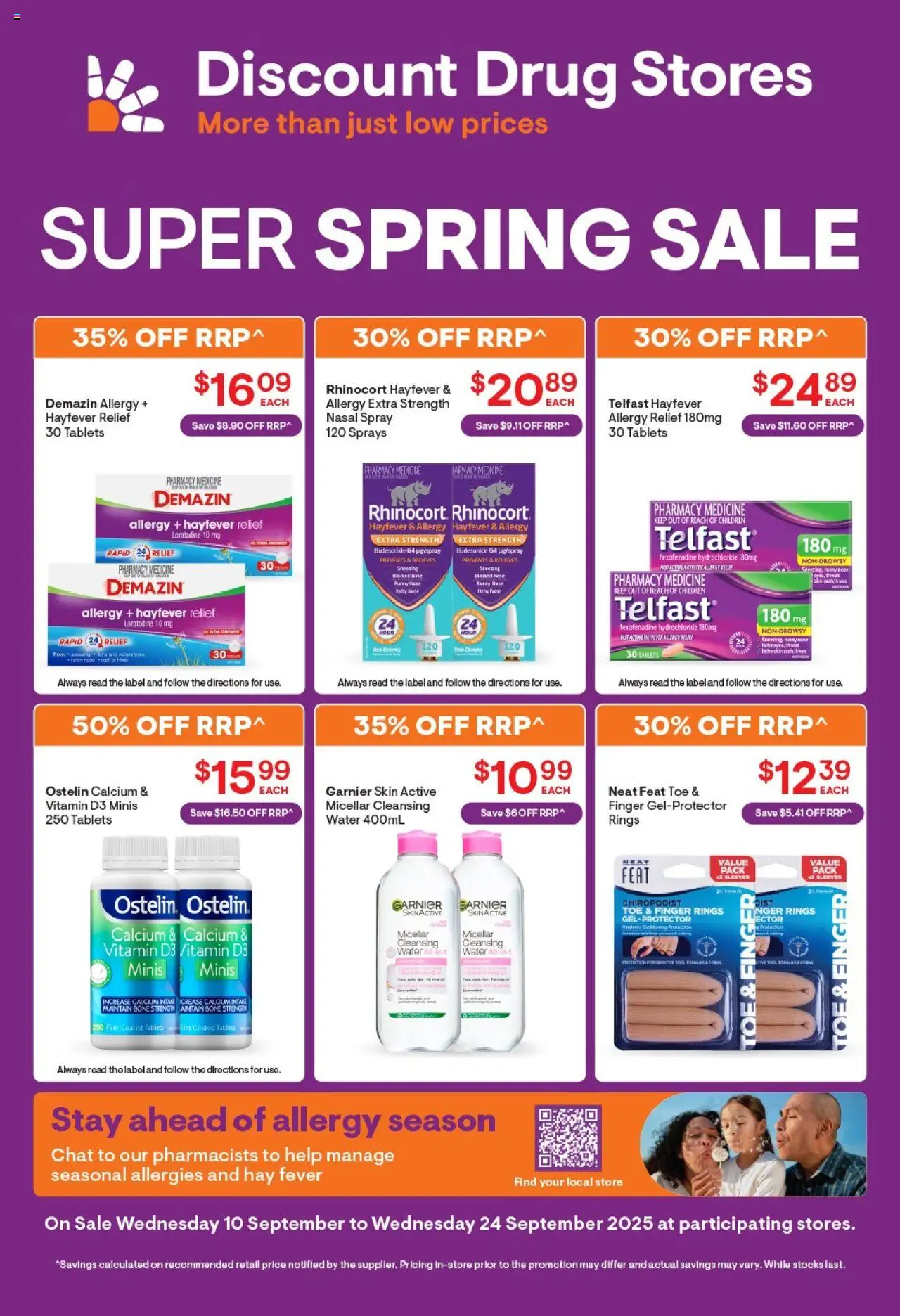 Discount Drug Stores catalogue - valid from 10.09.2025 | Page: 2 | Products: Water, Tablets, Vitamin, Allergy