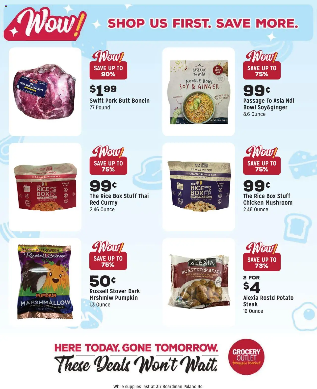 Grocery Outlet Weekly Ad - OH - valid from 17.09.2025 | Page: 4 | Products: Ginger, Chocolate, Potatoes, Water