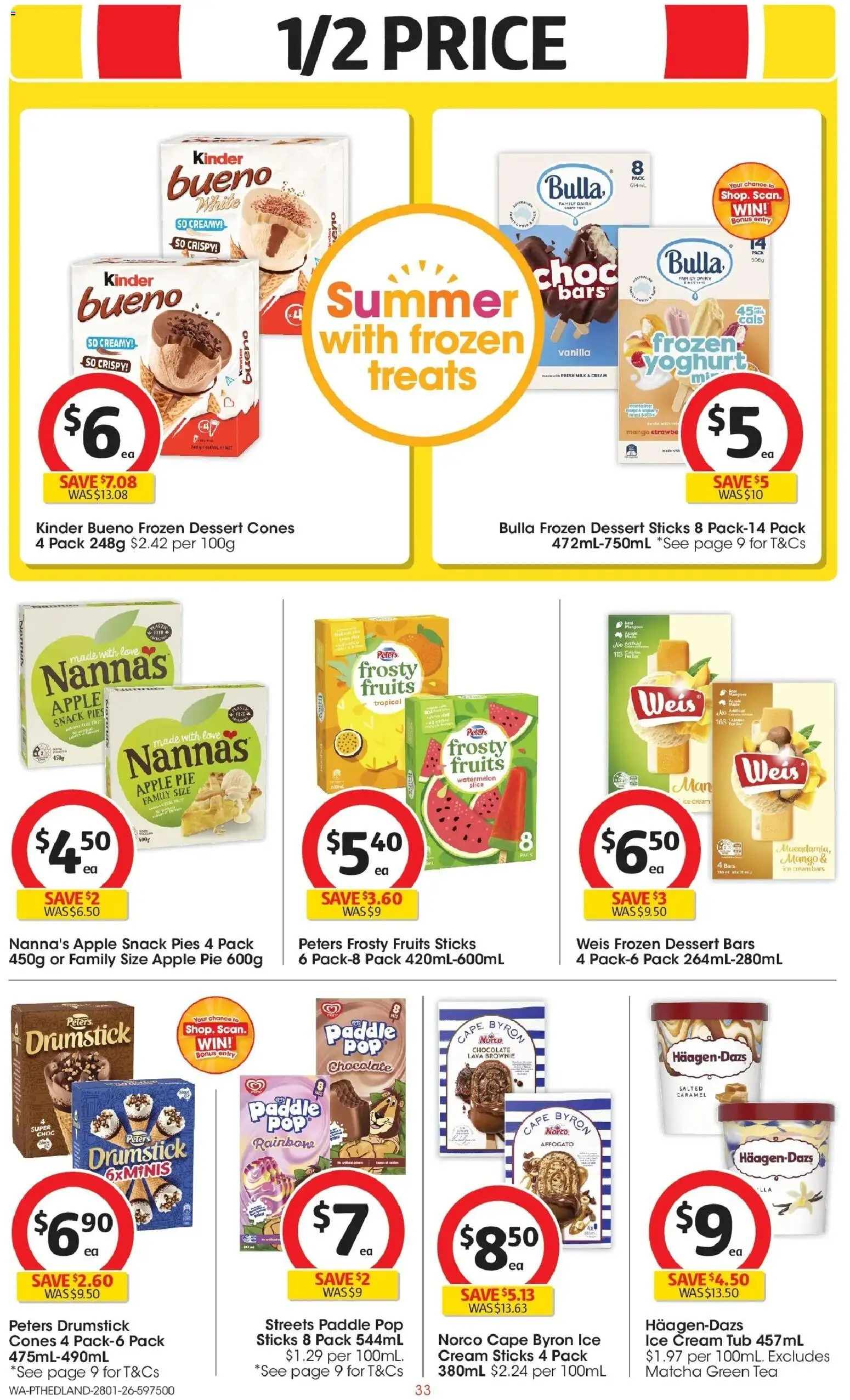 Coles catalogue - valid from 28.01.2026 | Page: 33 | Products: Cream, Ice cream, Fruits, Mango