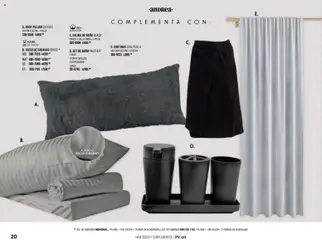 Vista previa de Andrea catálogo Home, nuevo folleto de la tienda, válido en México a partir del 25.01.2026 | Página: 20 | Productos: Algodón, Almohada, Cortinas, Baño