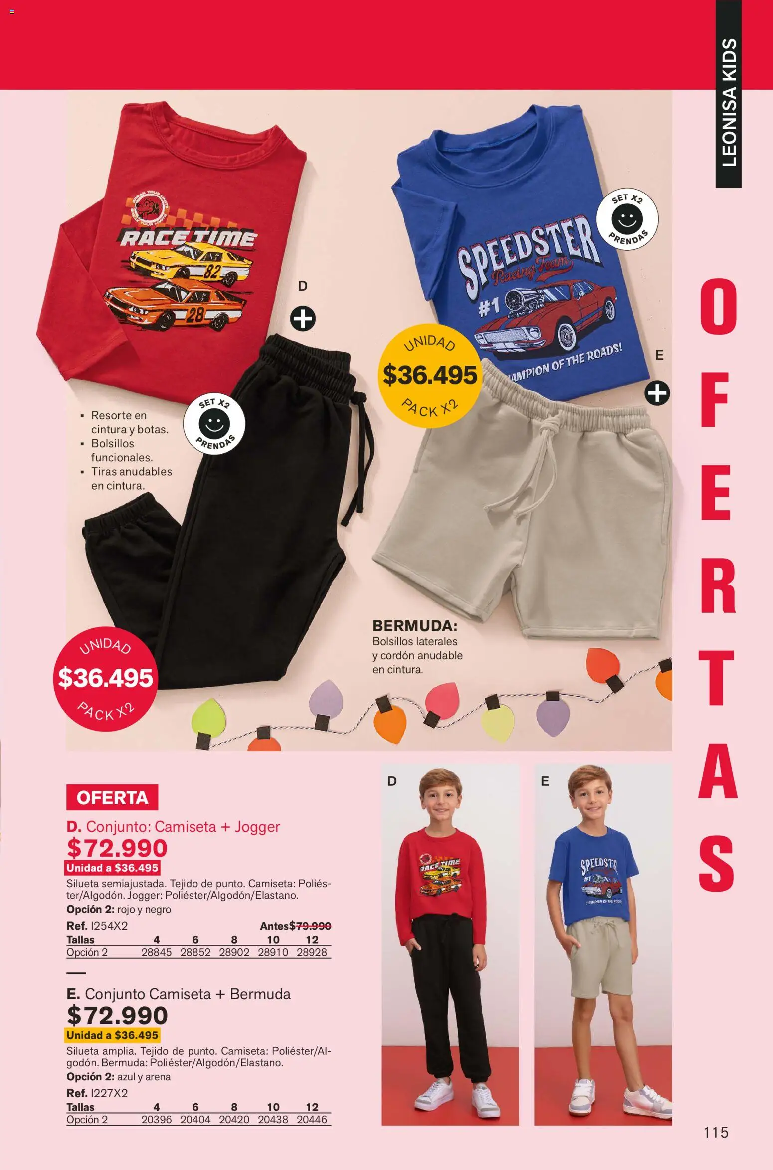 Leonisa revista - valida desde el 01.02.2026 | Página: 115 | Productos: Bermuda, Camiseta, Conjunto