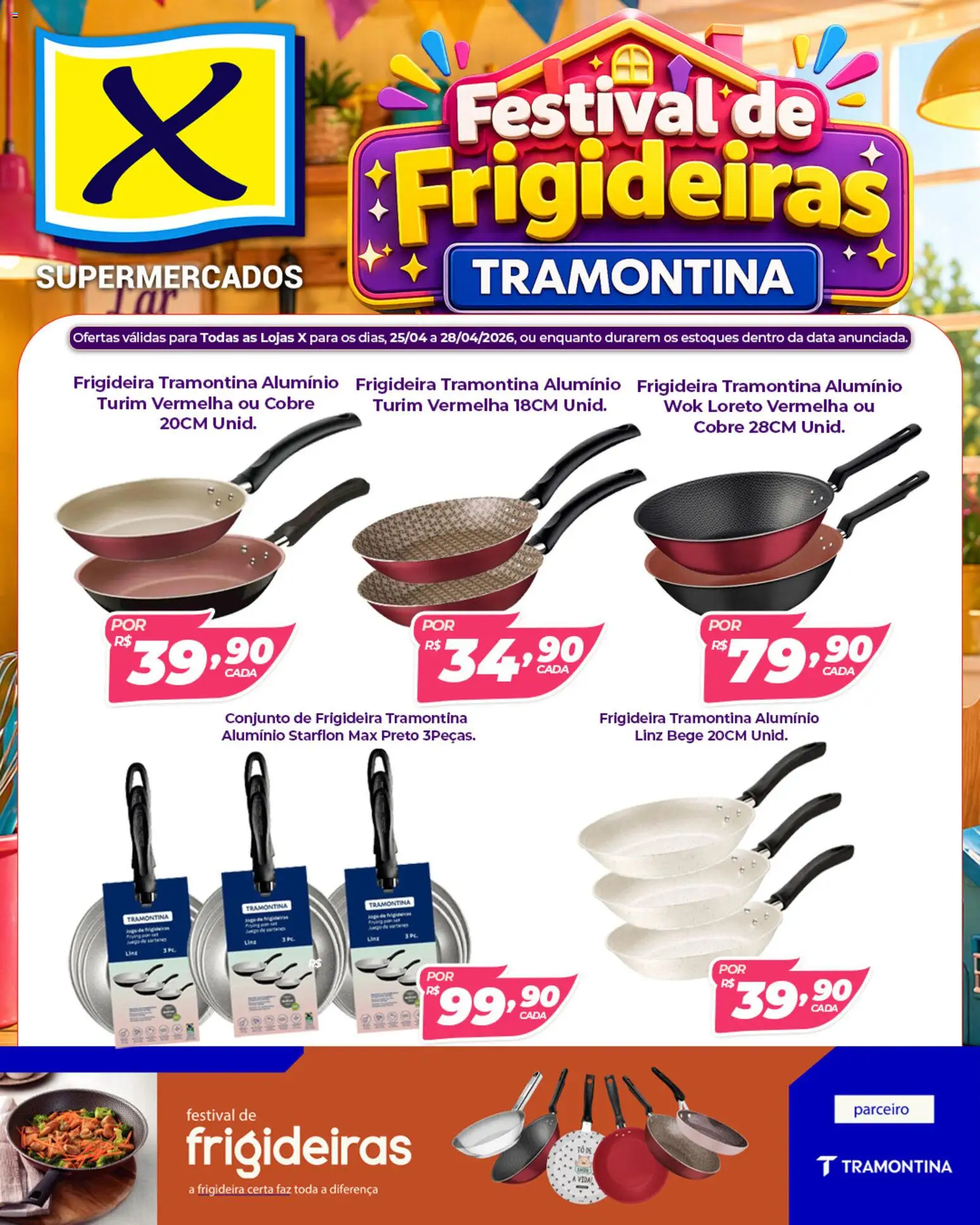 X Supermercados Folheto - válido de 25.04.2026 | Página: 1 | Produtos: Frigideira
