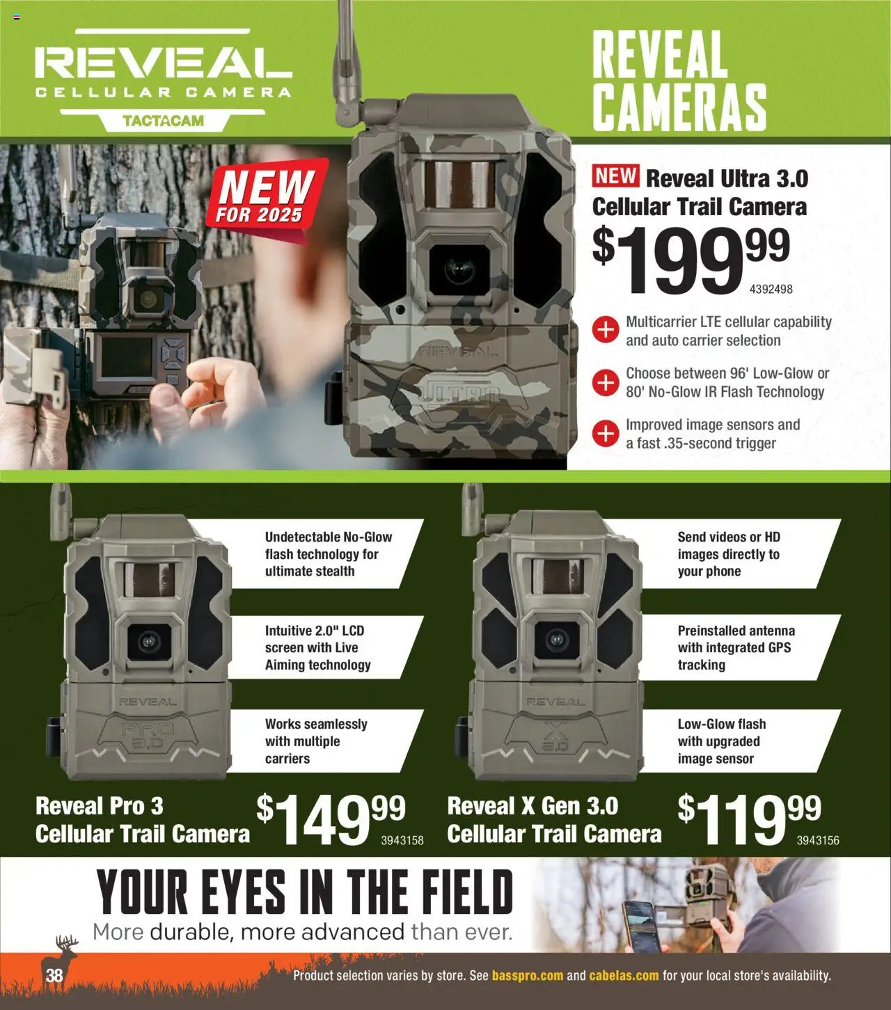 Cabela's Deer Hunting 25 - valid from 01.10.2025 | Page: 38 | Products: Sensor, Phone, Camera, Trail Camera