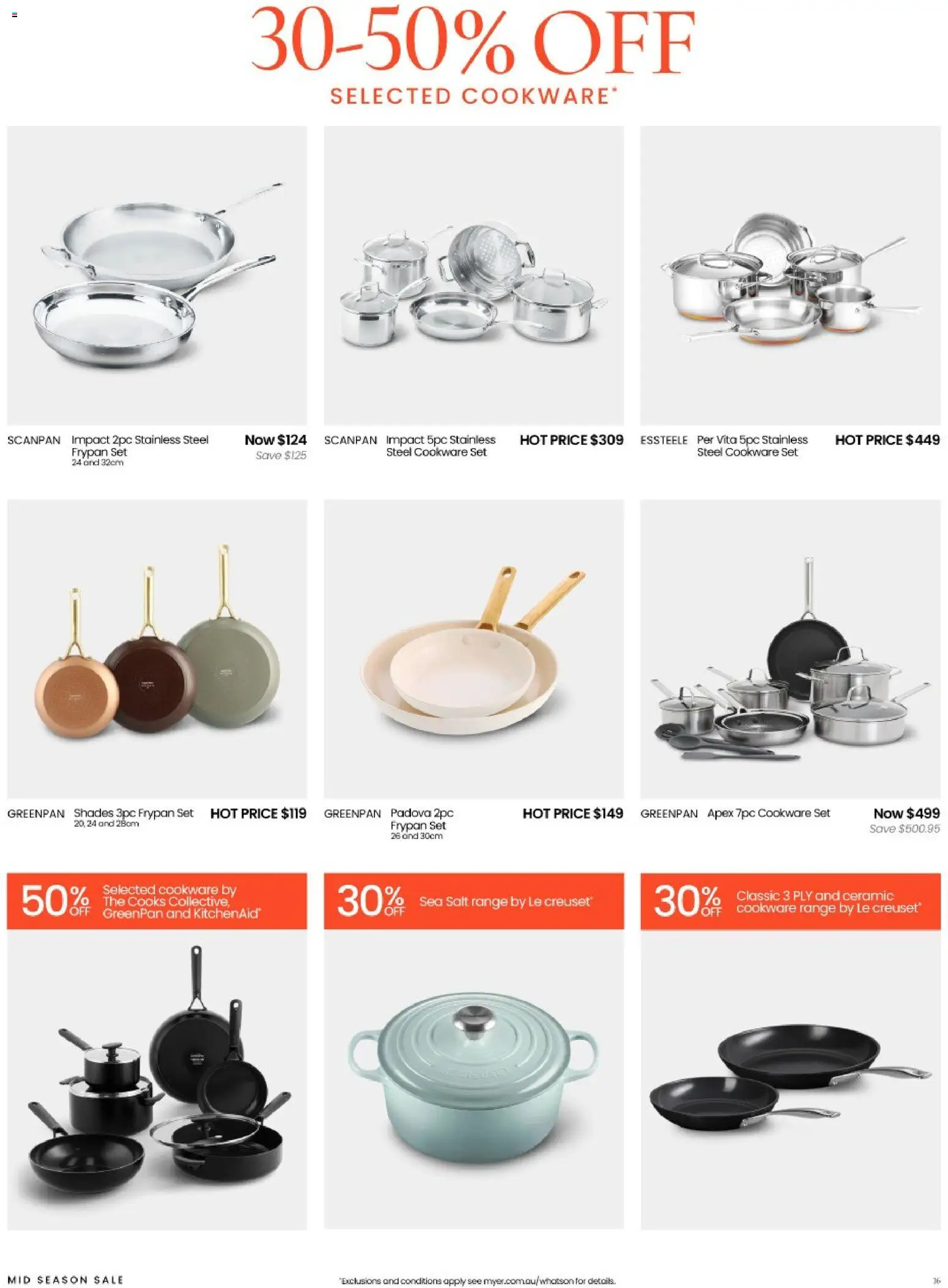 Myer catalogue - valid from 04.03.2026 | Page: 16 | Products: Cookware, Salt