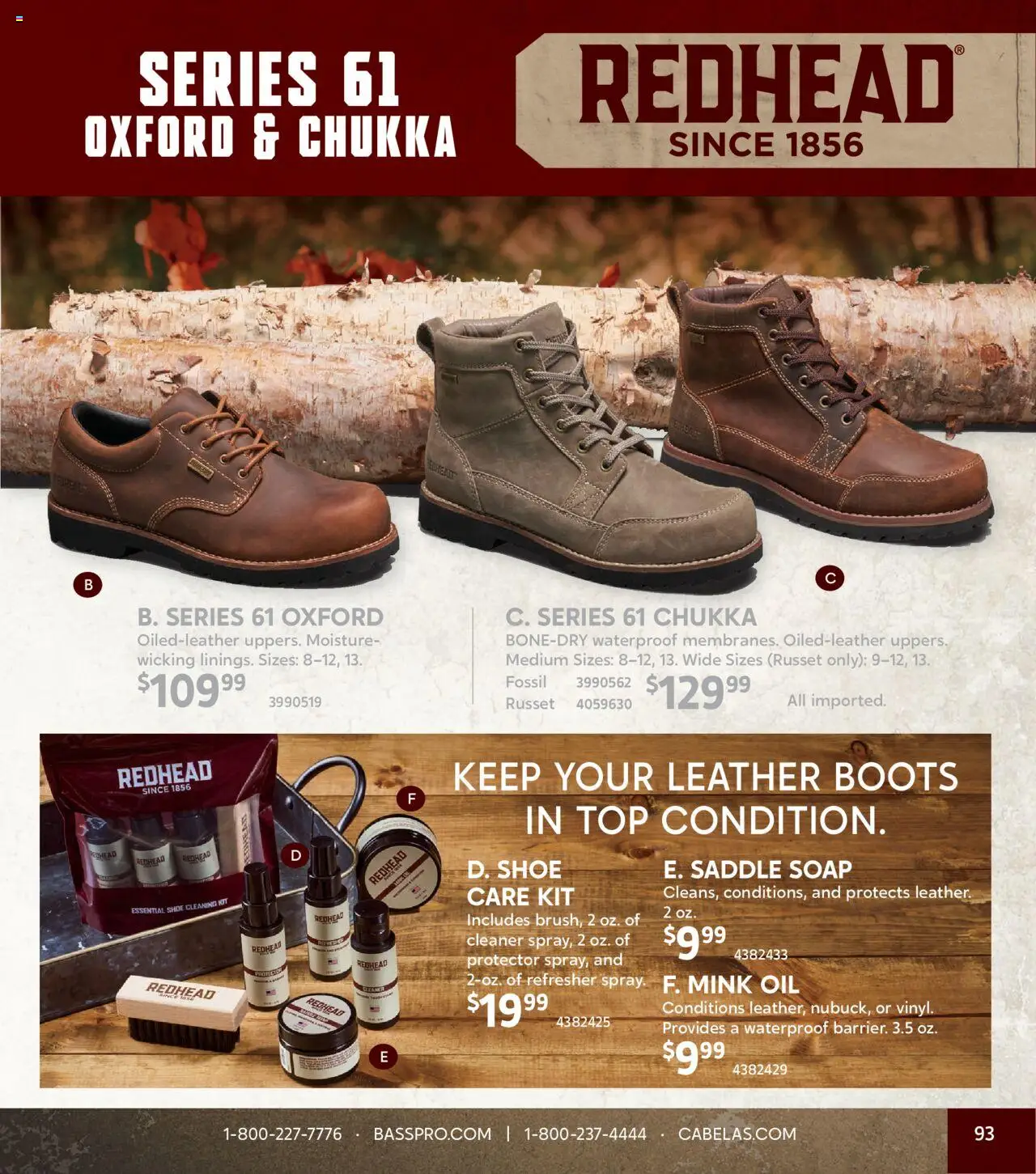 Cabela's Fall Clothing 25 - valid from 01.10.2025 | Page: 93 | Products: Oil, Soap, Boots