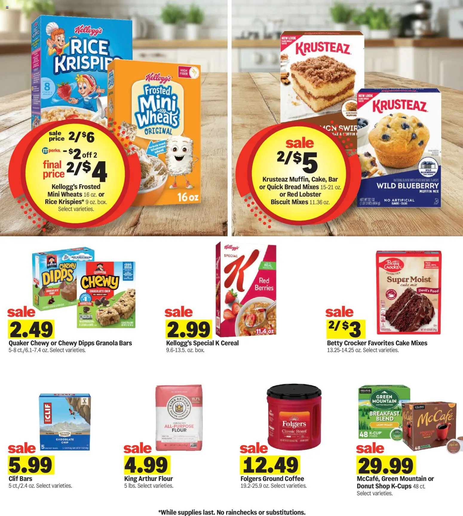 Meijer Weekly Ad - valid from 04.03.2026 | Page: 10 | Products: Rice, Muffin, Blueberries, Chocolate Chip
