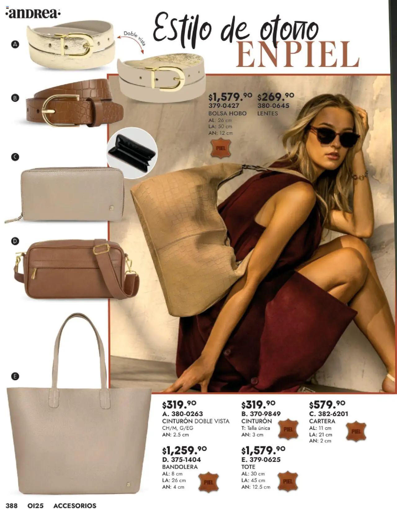 Nuevas ofertas de Andrea válidas en toda la República Mexicana desde el 24.08.2025. ¡Encuentra las mejores ofertas en Andrea - Catálogo Accesorios! | Página: 2 | Productos: Lentes, Cinturón, Bolsa