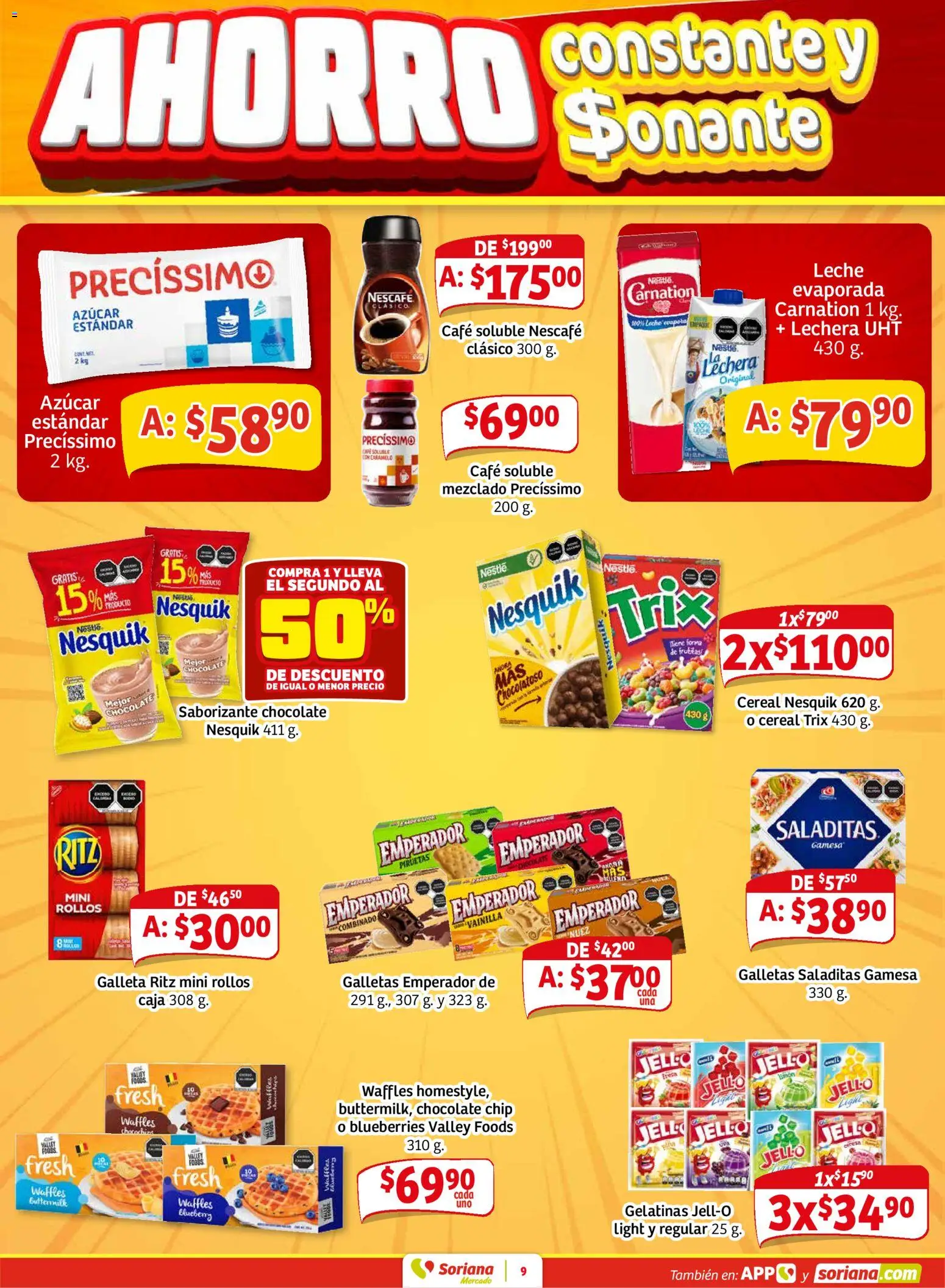 Nuevas ofertas de Soriana válidas en toda la República Mexicana desde el 30.01.2026. ¡Encuentra las mejores ofertas en Soriana - Pesito Valedor Mercado: Ags, Col, Gto, Jal, Mich! | Página: 17 | Productos: Fresa, Azúcar, Leche, Galletas