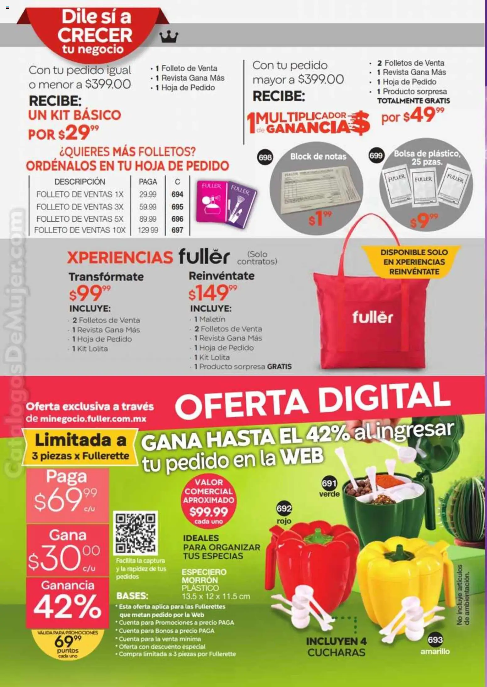 Nuevas ofertas de Fuller válidas en toda la República Mexicana desde el 12.11.2025. ¡Encuentra las mejores ofertas en Fuller Revista Gana Más C16! | Página: 28 | Productos: Bolsa