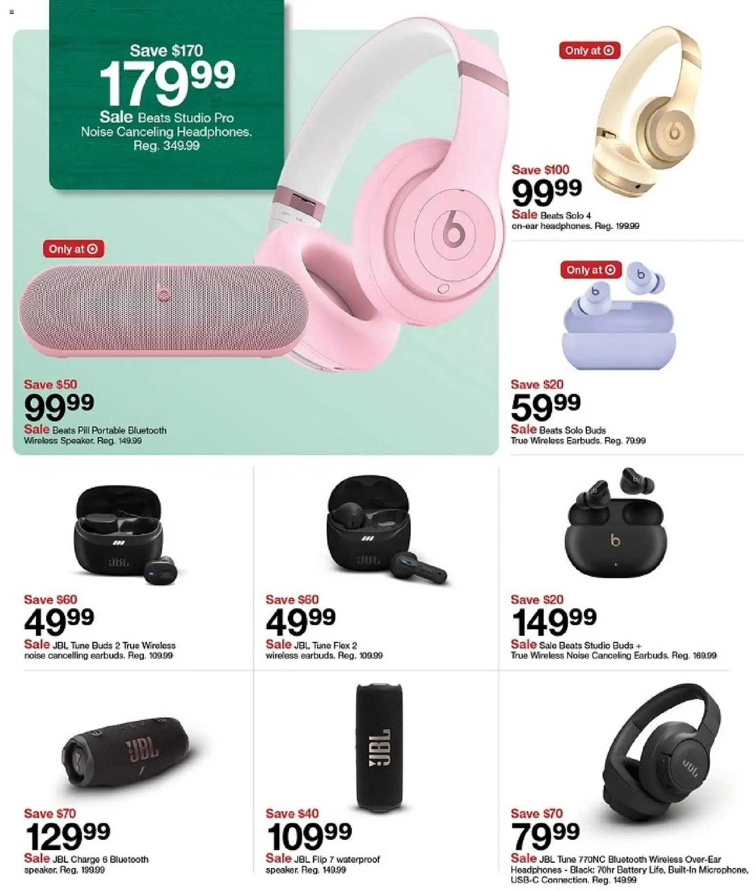 Target Weekly Ad - valid from 21.12.2025 | Page: 15 | Products: Battery, Headphones