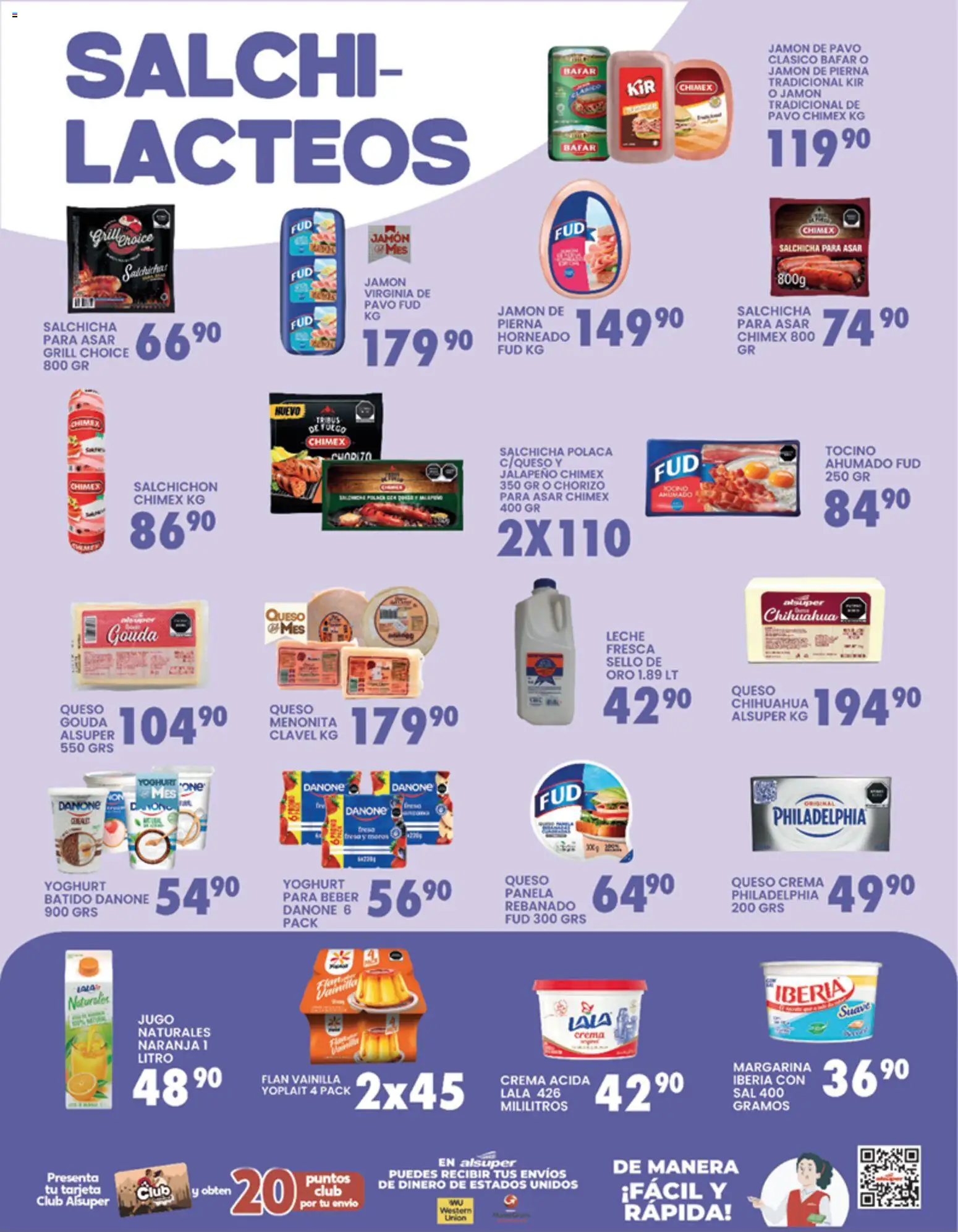 Nuevas ofertas de Alsuper válidas en toda la República Mexicana desde el 13.03.2026. ¡Encuentra las mejores ofertas en Alsuper folleto Chihuahua-Estado! | Página: 3 | Productos: Fresa, Tocino, Queso crema, Jamón