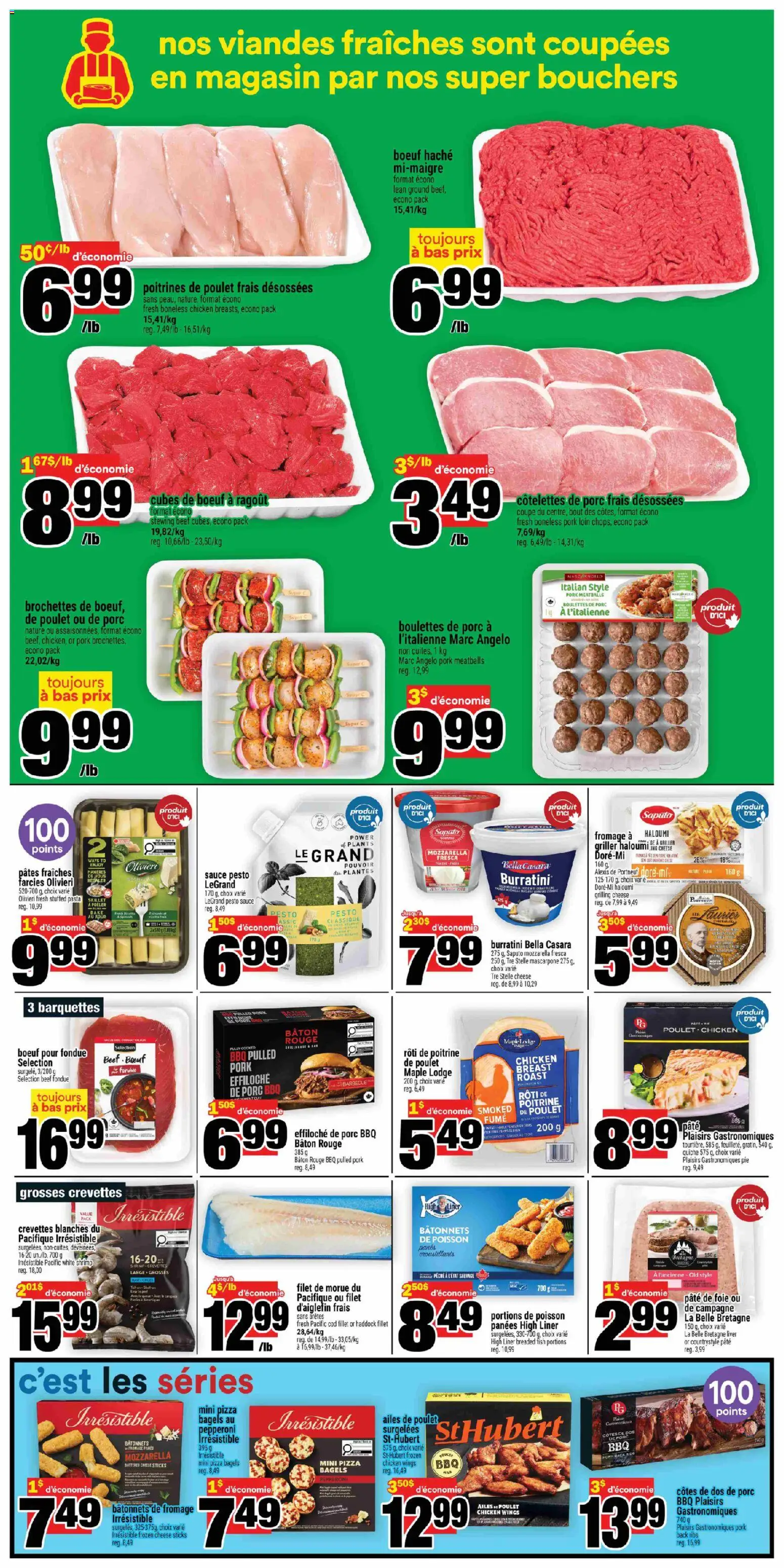 Super C flyer valid from 23.04.2026 | Page: 9 | Products: Fish, Beef, Chicken wings, Pork