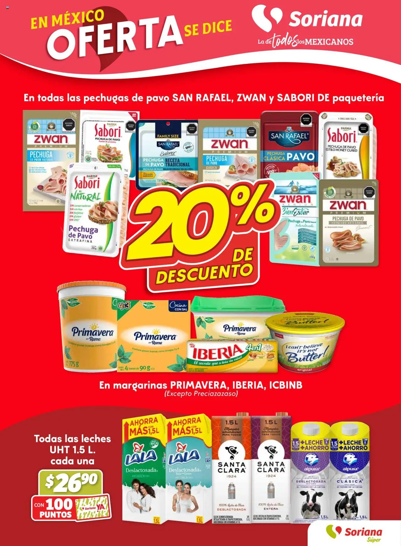 Nuevas ofertas de Soriana válidas en toda la República Mexicana desde el 09.10.2025. ¡Encuentra las mejores ofertas en Soriana - Fin de Semana Súper: Ver, Tab, Chis, Camp, Yuc y Q. Roo! | Página: 3 | Productos: Fuente, Leche, Vitaminas, Cocina