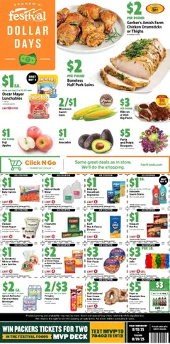 Preview of Festival Foods weekly ads valid from 13.08.2025