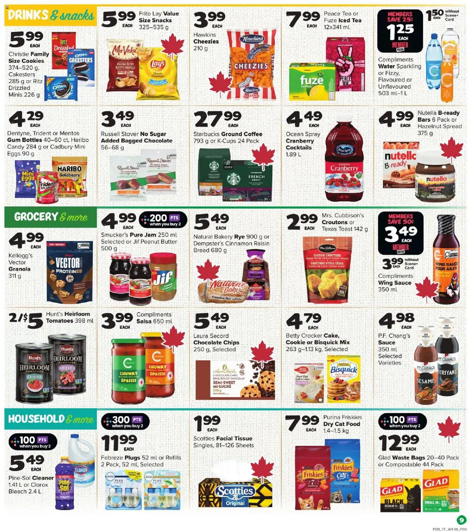Thrifty Foods flyer valid from 15.01.2026 | Page: 10 | Products: Chips, Bakery, Bread, Coffee
