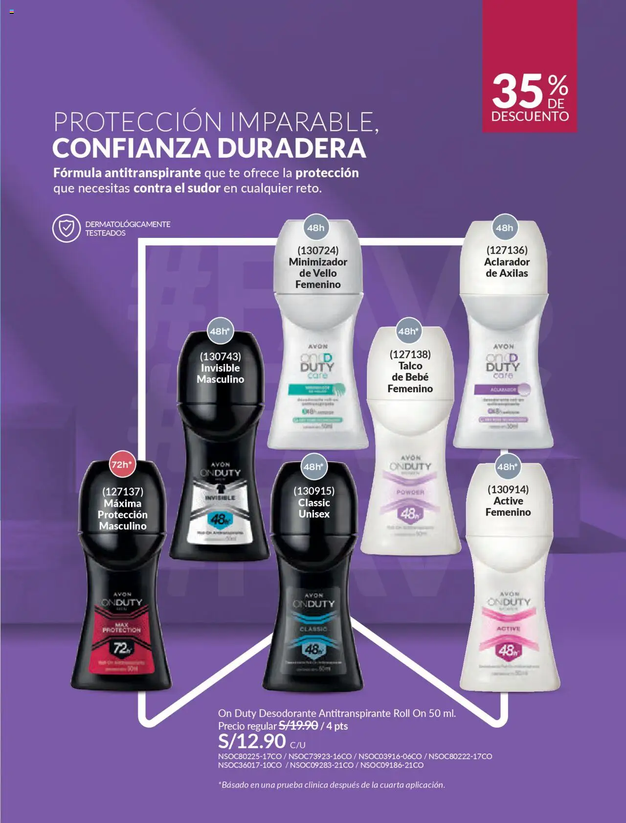 Catálogo Avon válido desde 11.08.2025 | Página: 177 | Productos: Desodorante, Antitranspirante, Té