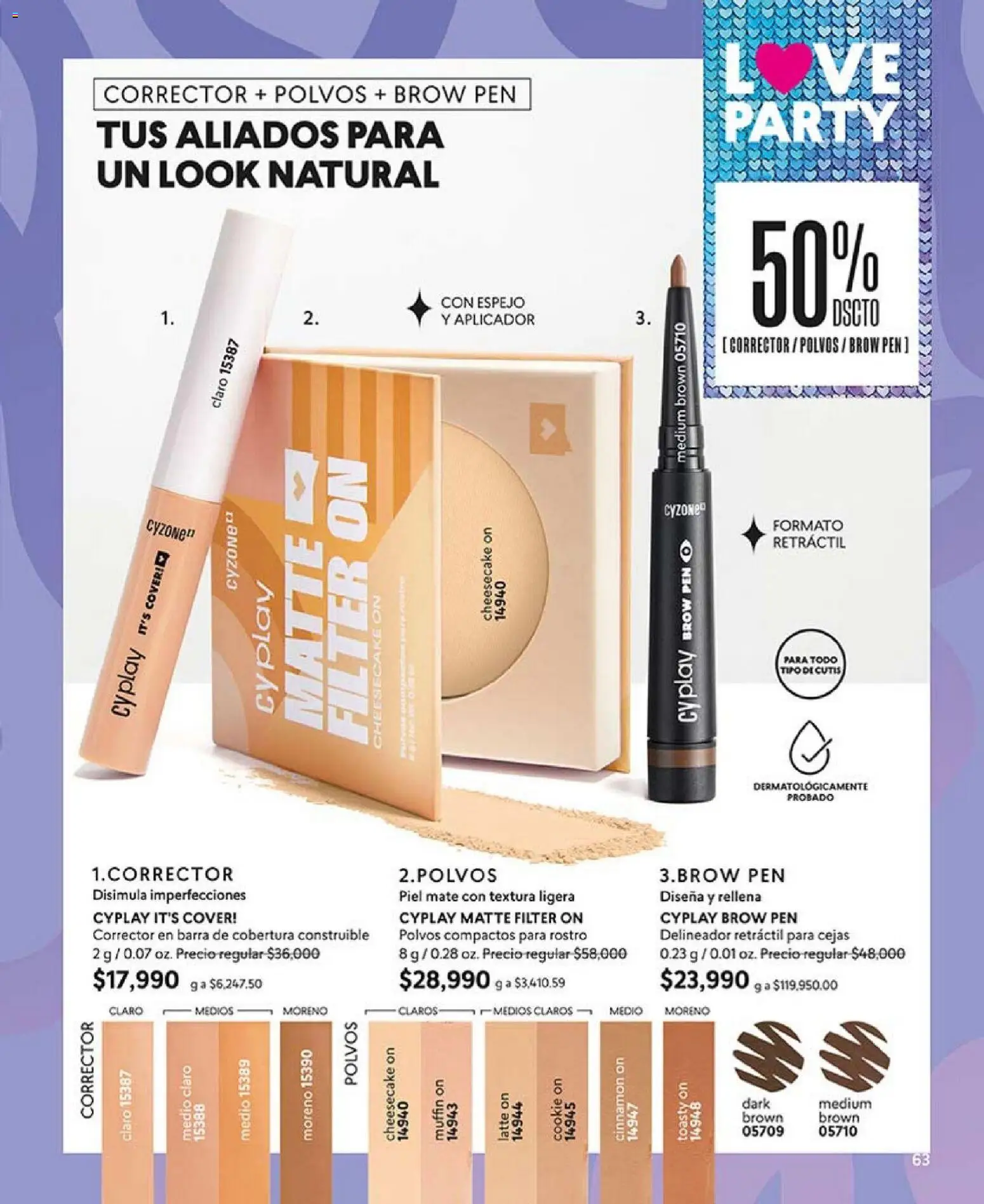 CyZone revista - valida desde el 01.03.2026 | Página: 74 | Productos: Espejo, Delineador, Corrector