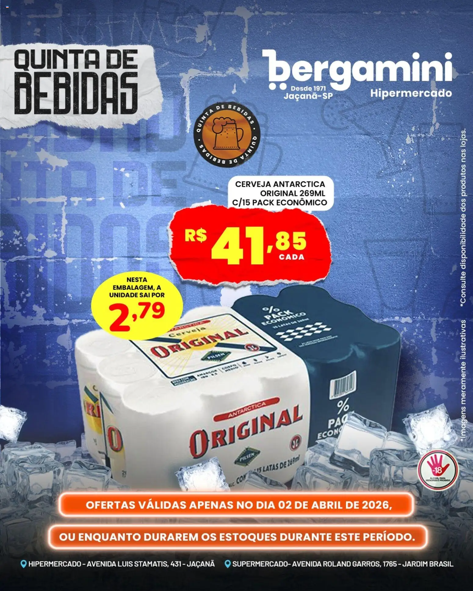 Supermercado Bergamini Folheto - válido de 02.04.2026 | Página: 5 | Produtos: Cerveja