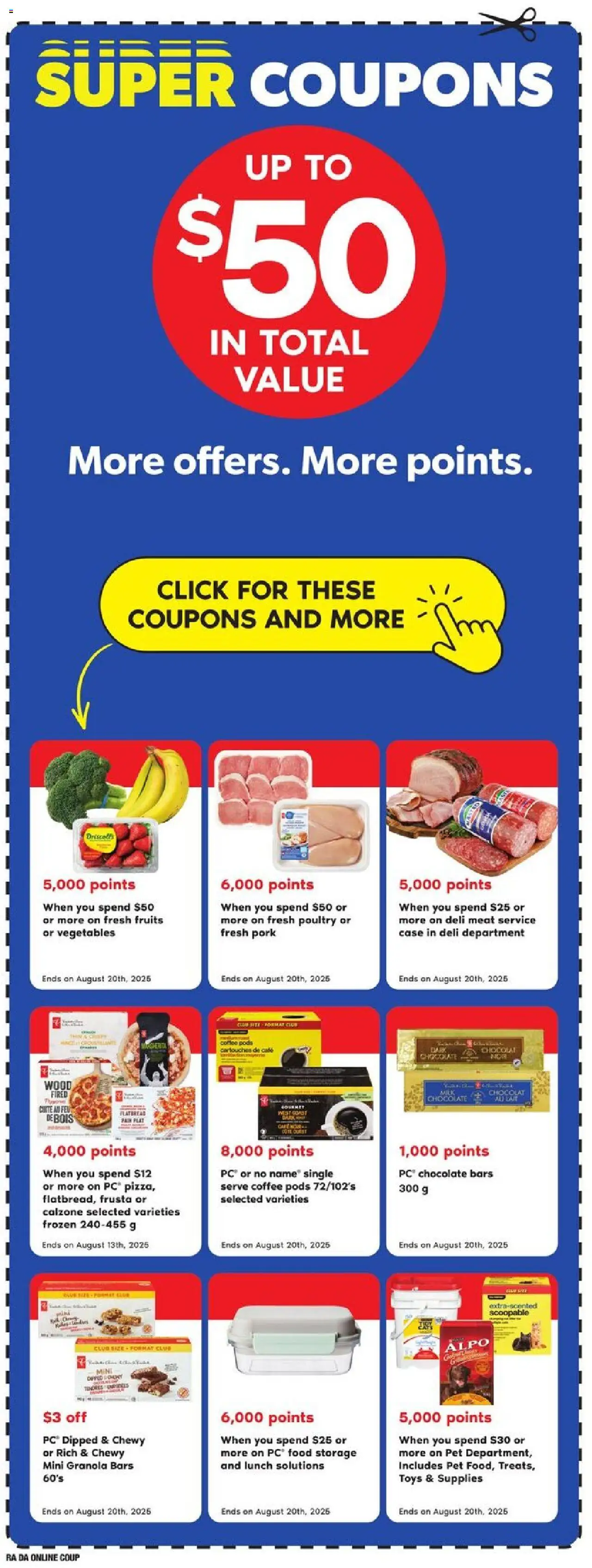 Atlantic Superstore flyer valid from 31.07.2025 | Page: 17 | Products: Case, Coffee, Chocolate, Pork