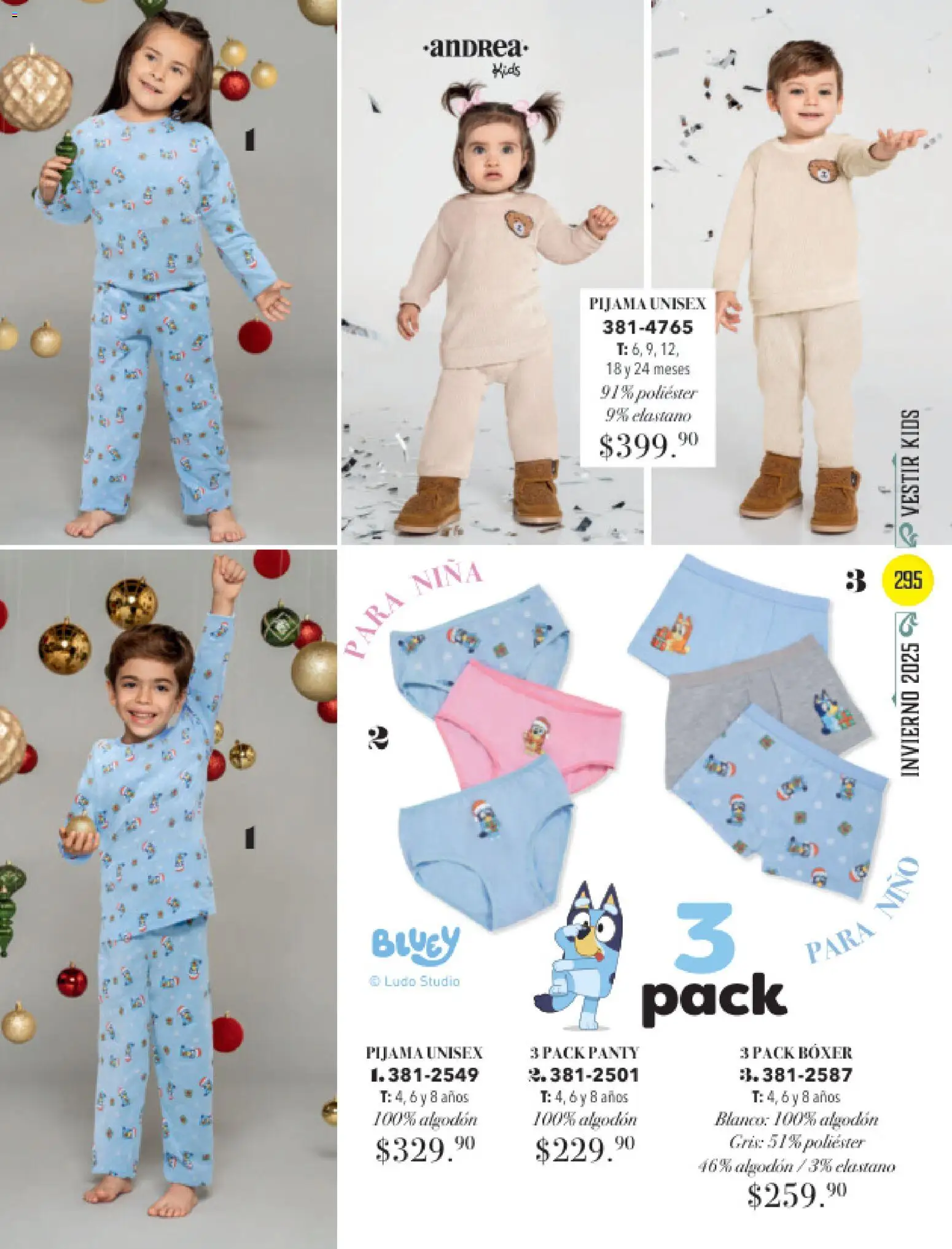 Nuevas ofertas de Andrea válidas en toda la República Mexicana desde el 26.11.2025. ¡Encuentra las mejores ofertas en Andrea catálogo Invierno! | Página: 295 | Productos: Pijama, Algodón