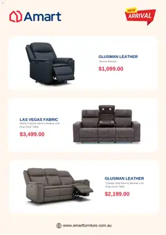 Preview of Amart Furniture Catalogue  - valid from 13.02.2026 | Page: 3 | Products: Sofa, Table, Recliner