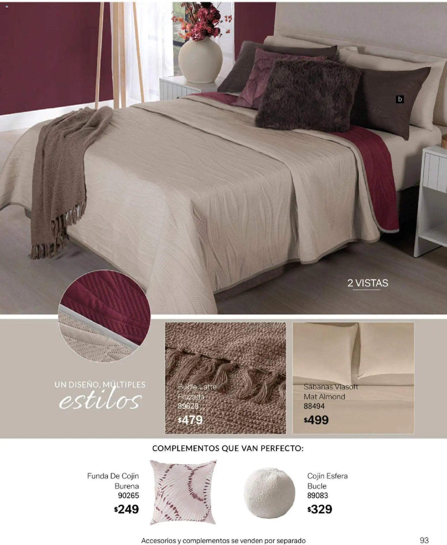 Nuevas ofertas de Vianney válidas en toda la República Mexicana desde el 06.03.2026. ¡Encuentra las mejores ofertas en Vianney catálogo Tu hogar, nuestra pasión! | Página: 95 | Productos: Funda, Sabanas