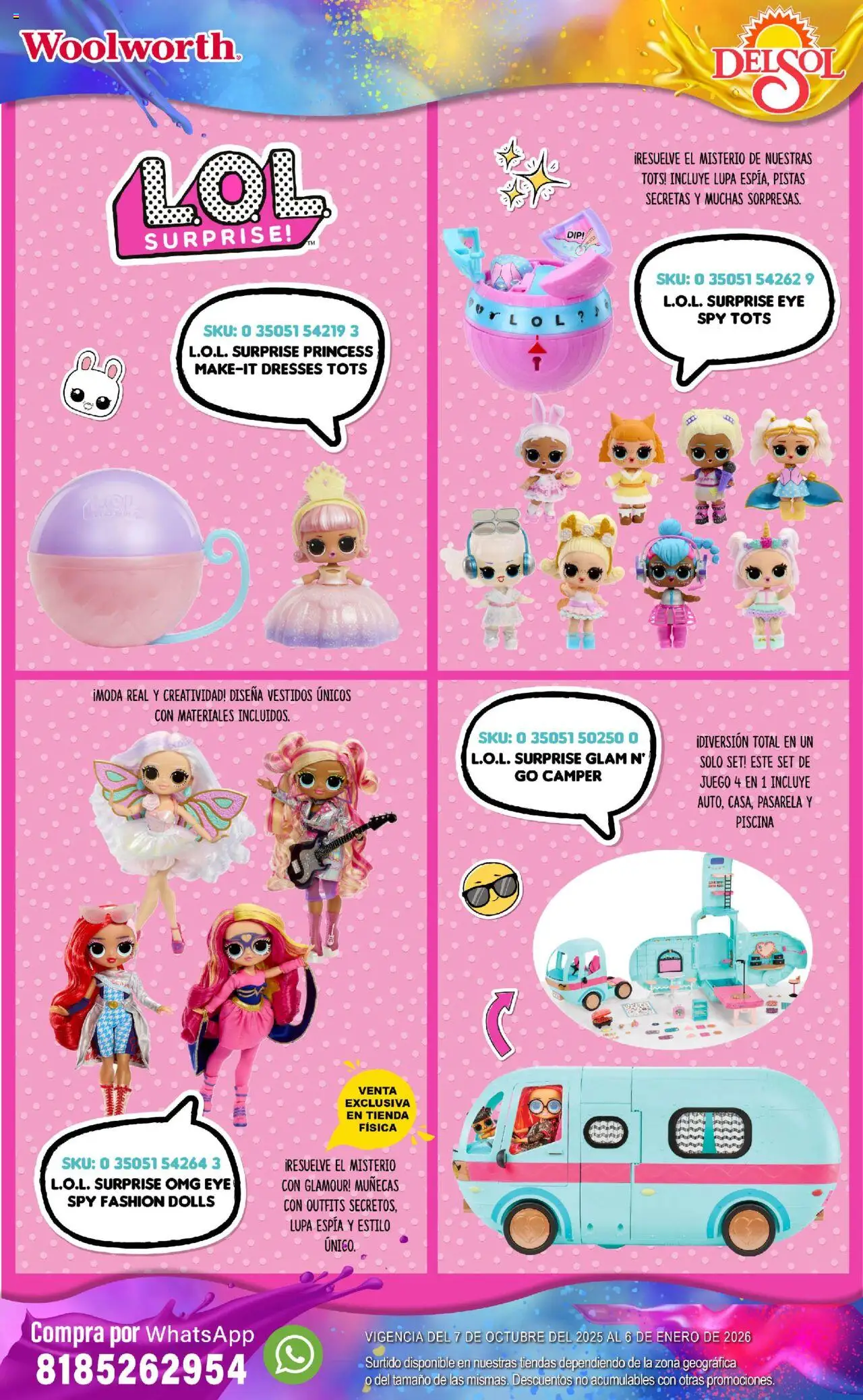 Nuevas ofertas de Del Sol y Woolworth válidas en toda la República Mexicana desde el 07.10.2025. ¡Encuentra las mejores ofertas en Del Sol y Woolworth - Catálogo Castillo Del Juguete! | Página: 61 | Productos: Lupa, Juego