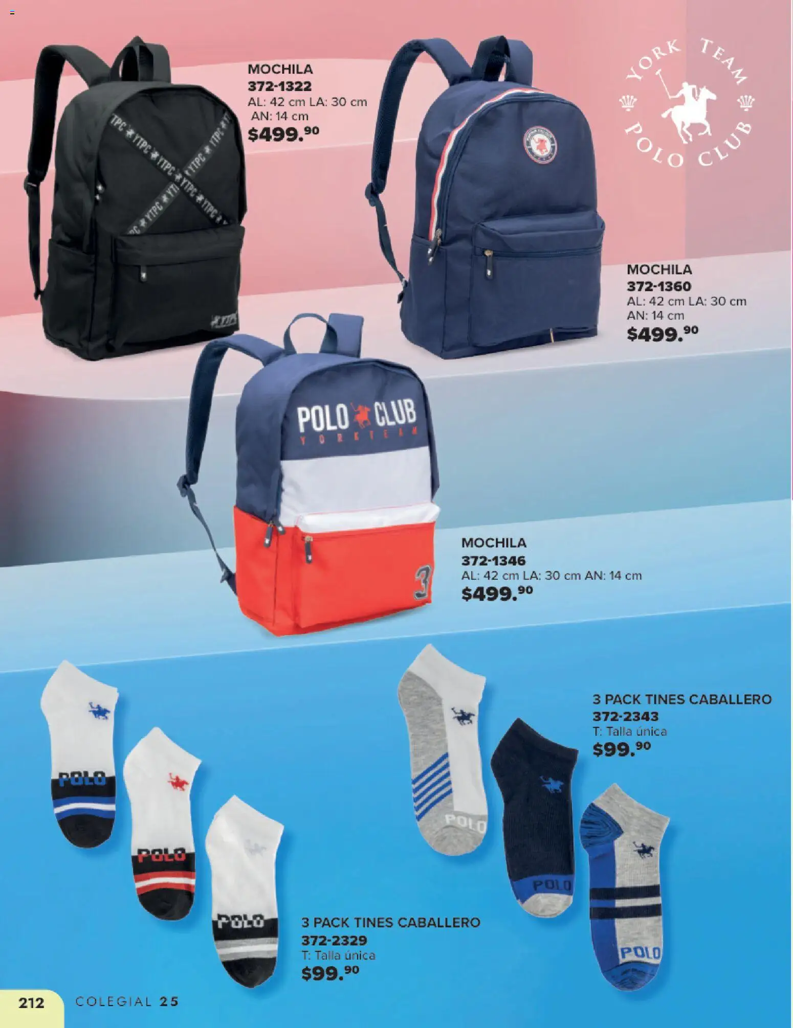 Nuevas ofertas de Andrea válidas en toda la República Mexicana desde el 25.05.2025. ¡Encuentra las mejores ofertas en Andrea catálogo Colegial ! | Página: 212 | Productos: Mochila