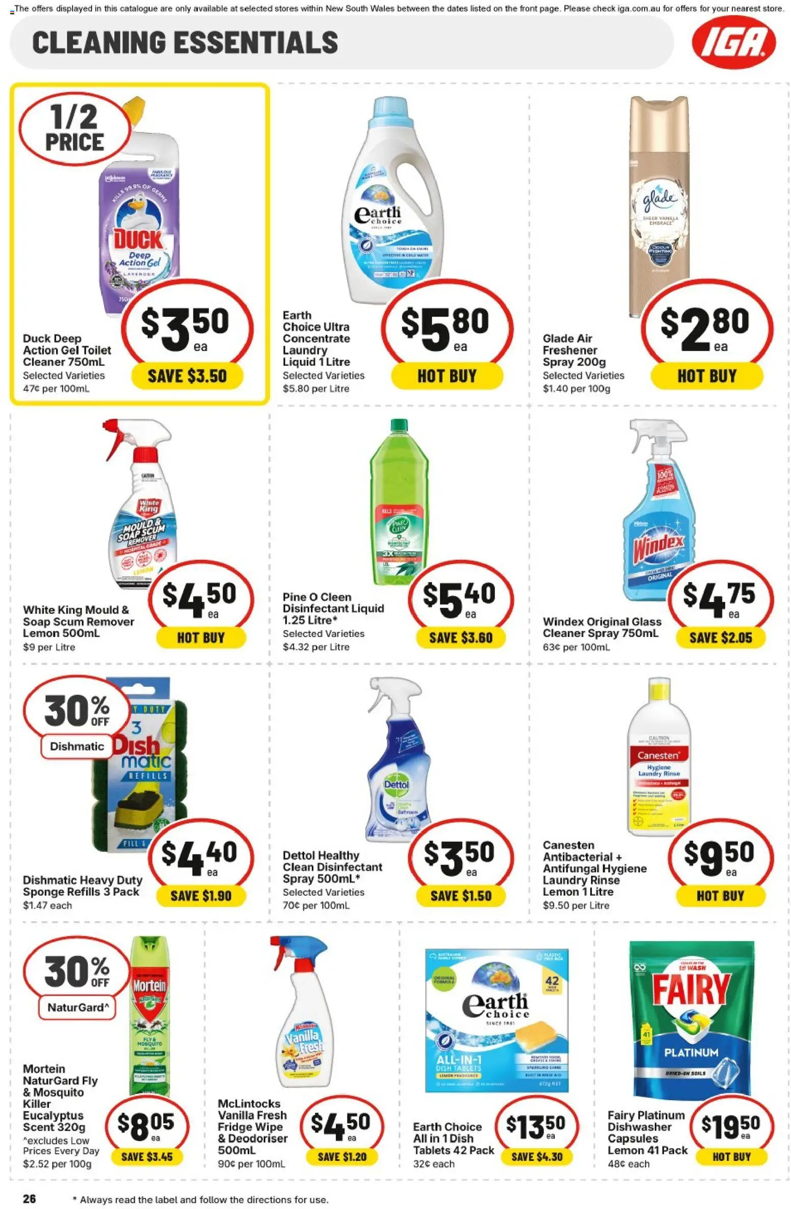 IGA catalogue - valid from 24.12.2025 | Page: 29 | Products: Toilet, Soap, Sponge, Lemon