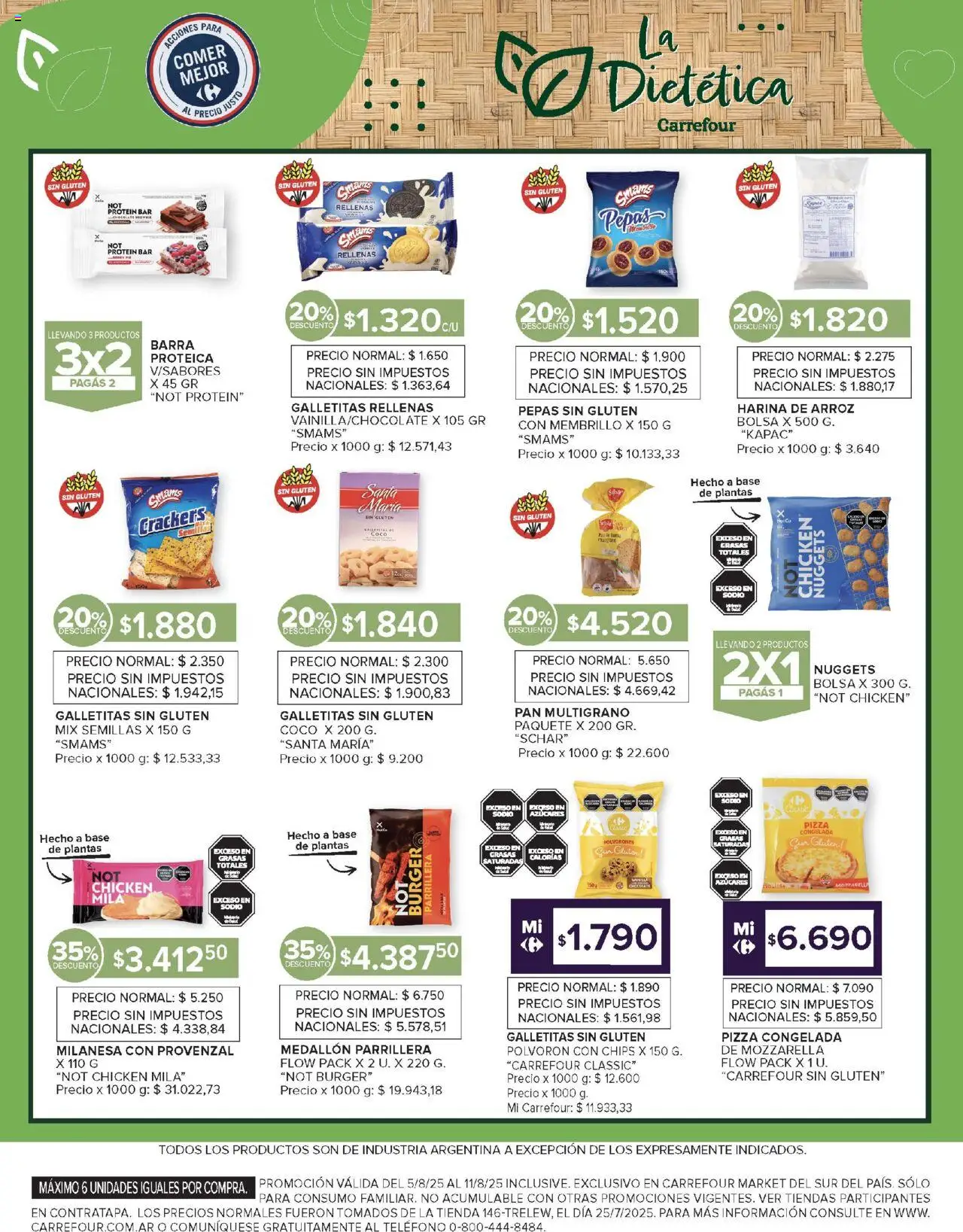 Carrefour Market catálogo - Chubut │ válido desde el 05.08.2025 | Página: 13 | Productos: Galletitas, Milanesa, Harina, Pan