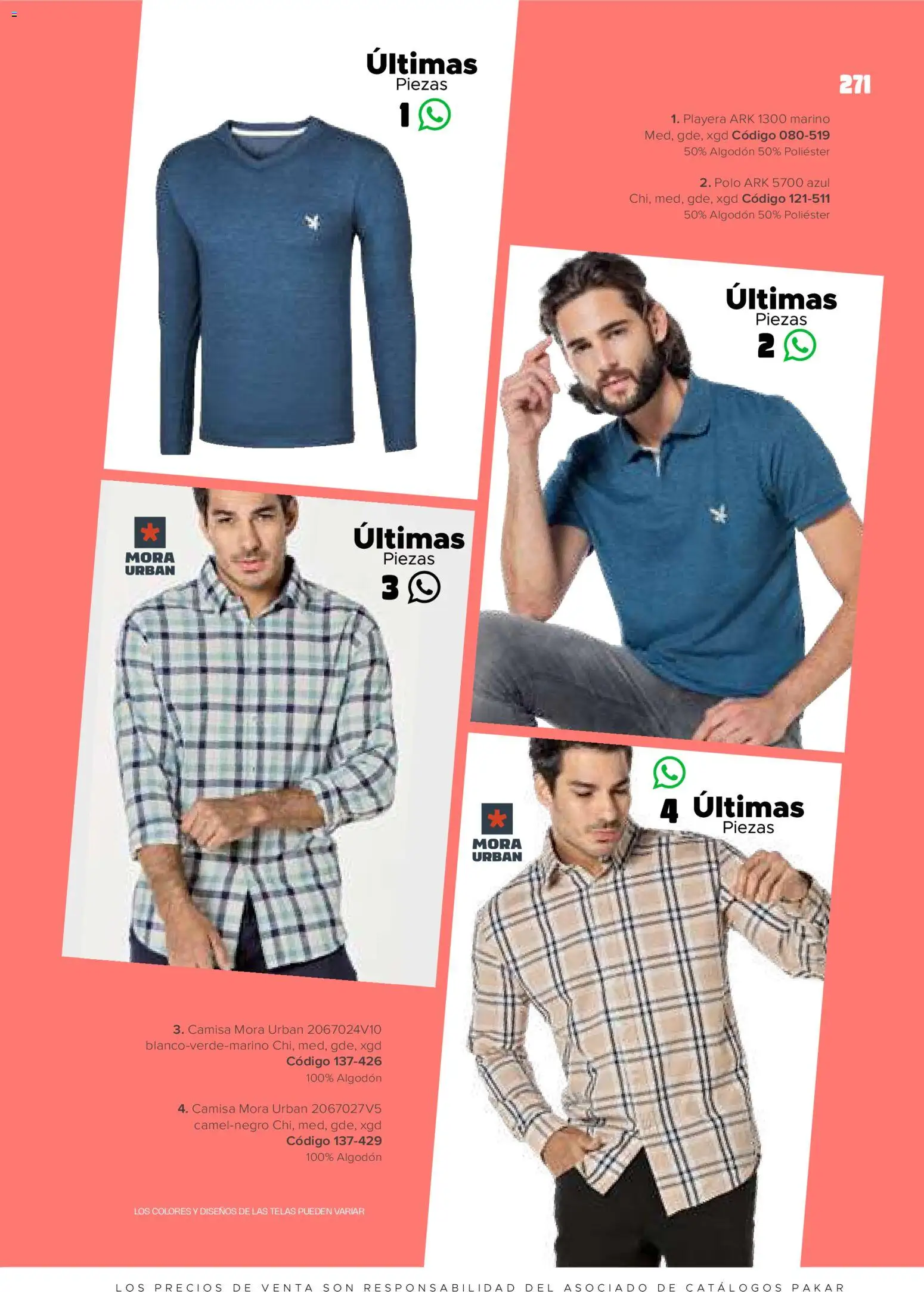Nuevas ofertas de SC Pakar válidas en toda la República Mexicana desde el 30.01.2026. ¡Encuentra las mejores ofertas en SC Pakar catálogo Ropa! | Página: 271 | Productos: Camisa, Algodón, Playera