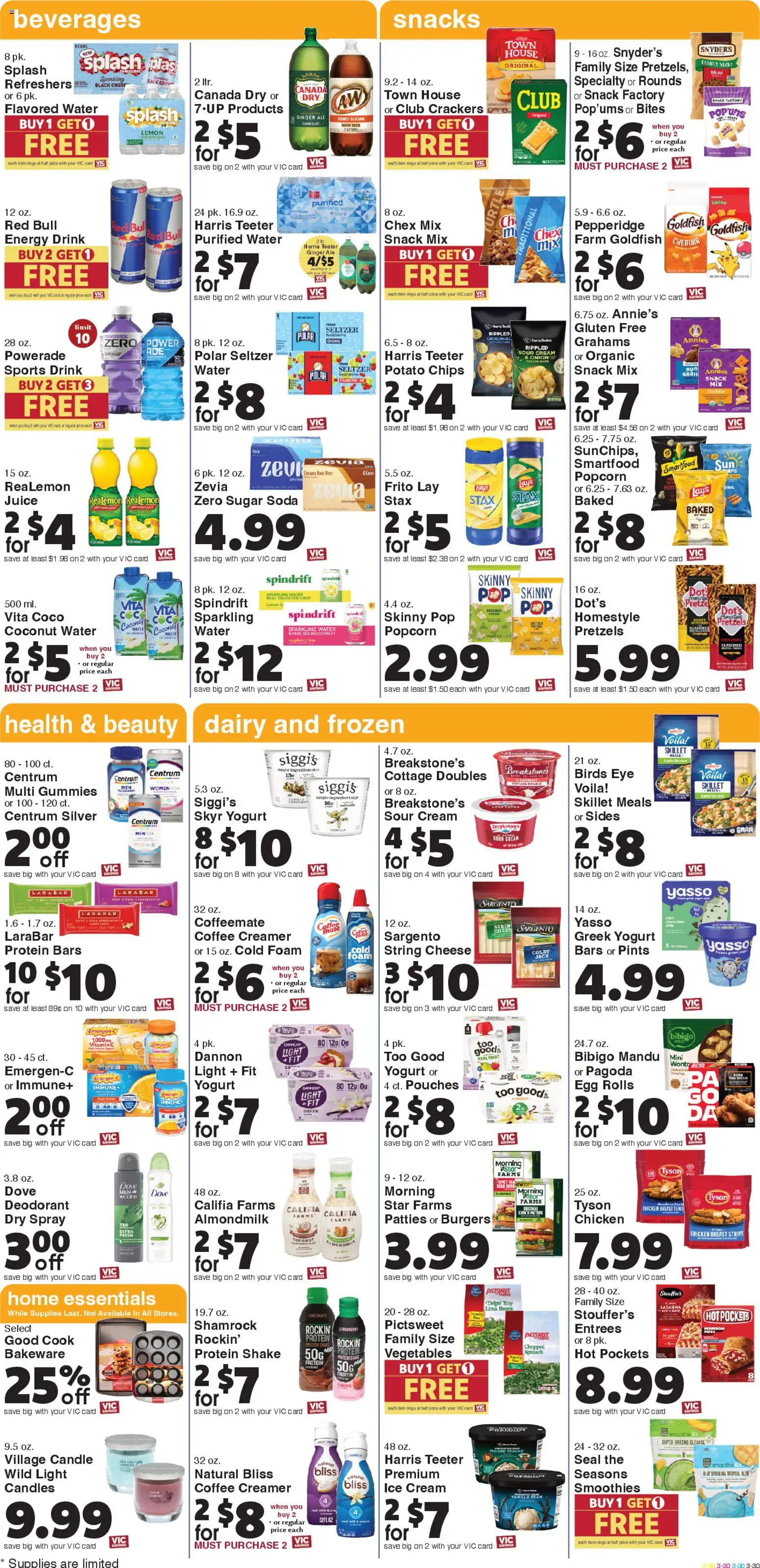 Harris Teeter Weekly Ad - SC - valid from 11.03.2026 | Page: 6 | Products: Pizza, Chips, Sugar, Onion