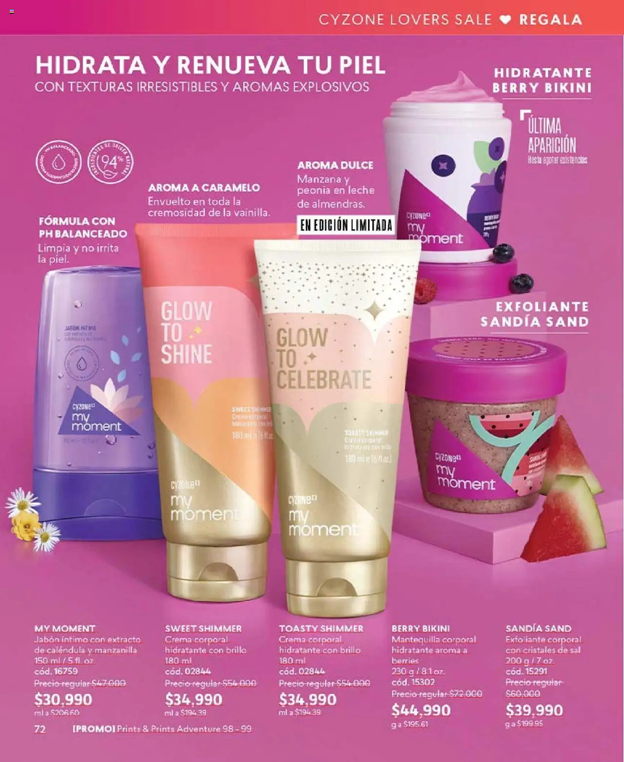 CyZone revista - valida desde el 18.08.2025 | Página: 72 | Productos: Bikini, Brillo, Manzana, Leche