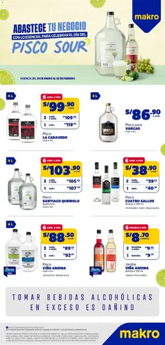 Vista previa de folleto Makro - Especial Pisco VIG#3 de la Makro válido desde 30.01.2026