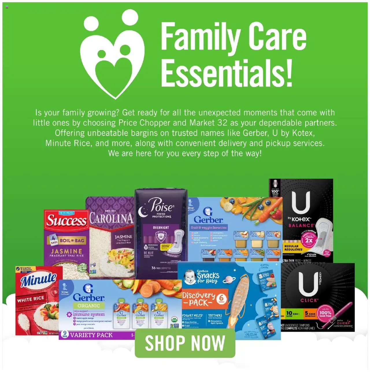 Price Chopper Family Care Essentials - valid from 27.07.2025 | Page: 1 | Products: Yogurt, Mango, Peach, Bag
