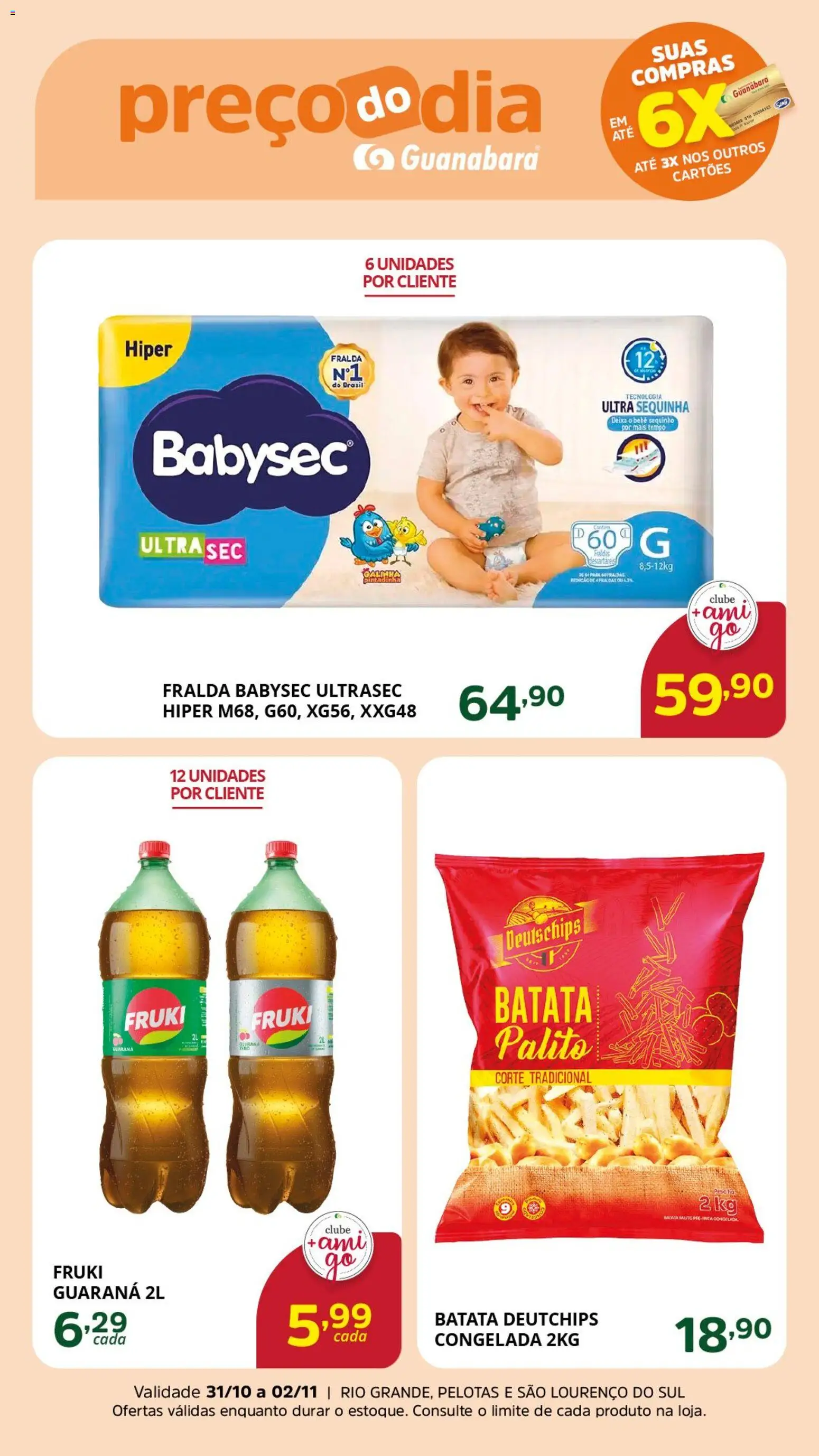 Supermercado Guanabara Folheto - válido de 31.10.2025 | Página: 2 | Produtos: Guaraná, Batata