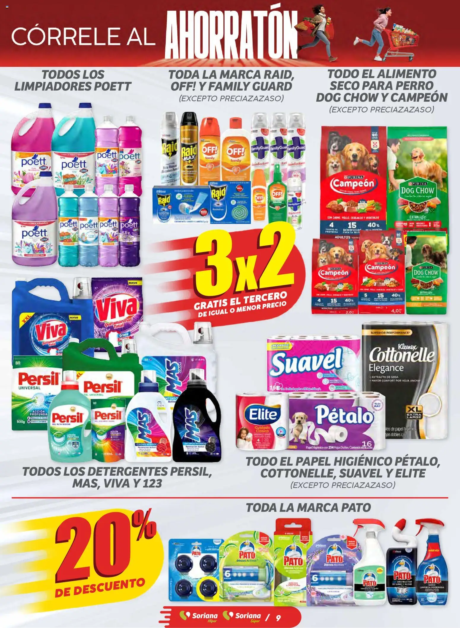 Nuevas ofertas de Soriana válidas en toda la República Mexicana desde el 30.10.2025. ¡Encuentra las mejores ofertas en Soriana - Ahorratón Soriana Súper Nacional! | Página: 9 | Productos: Pollo, Cereales, Papel higiénico