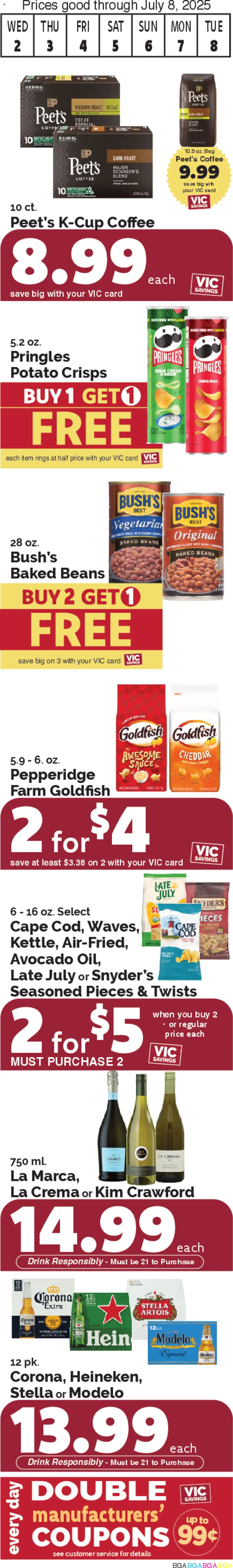 Harris Teeter Weekly Ad - valid from 02.07.2025 | Page: 2 | Products: Cheese, Sour cream, Cream, Sauce