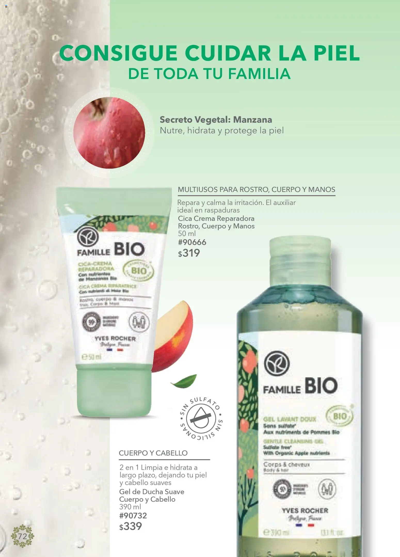 Nuevas ofertas de Yves Rocher válidas en toda la República Mexicana desde el 19.11.2025. ¡Encuentra las mejores ofertas en Yves Rocher campaña 16 2025! | Página: 74 | Productos: Crema, Manzana, Gel de ducha