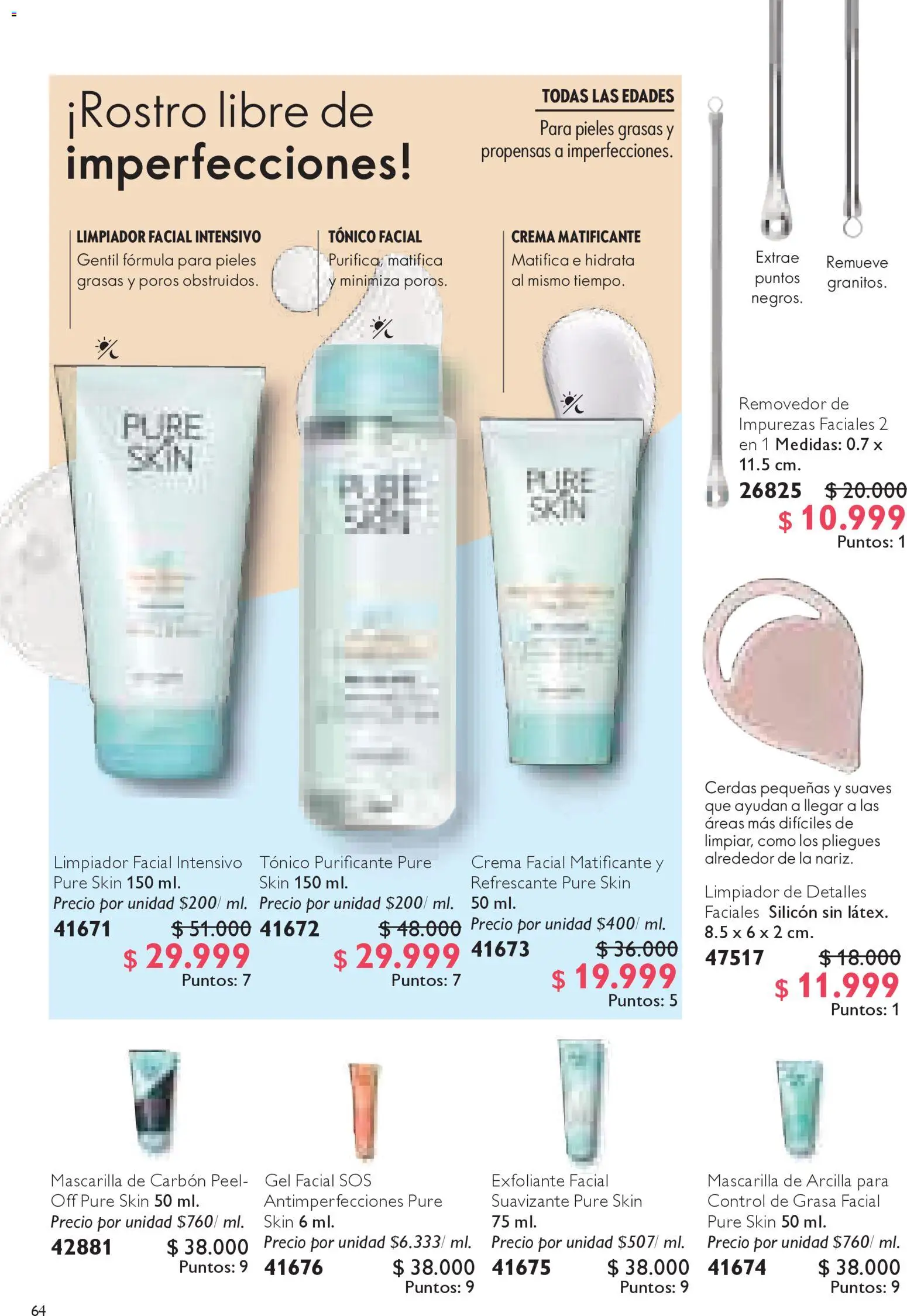 Oriflame revista - valida desde el 15.11.2025 | Página: 64 | Productos: Crema, Limpiador, Limpiador facial, Mascarilla