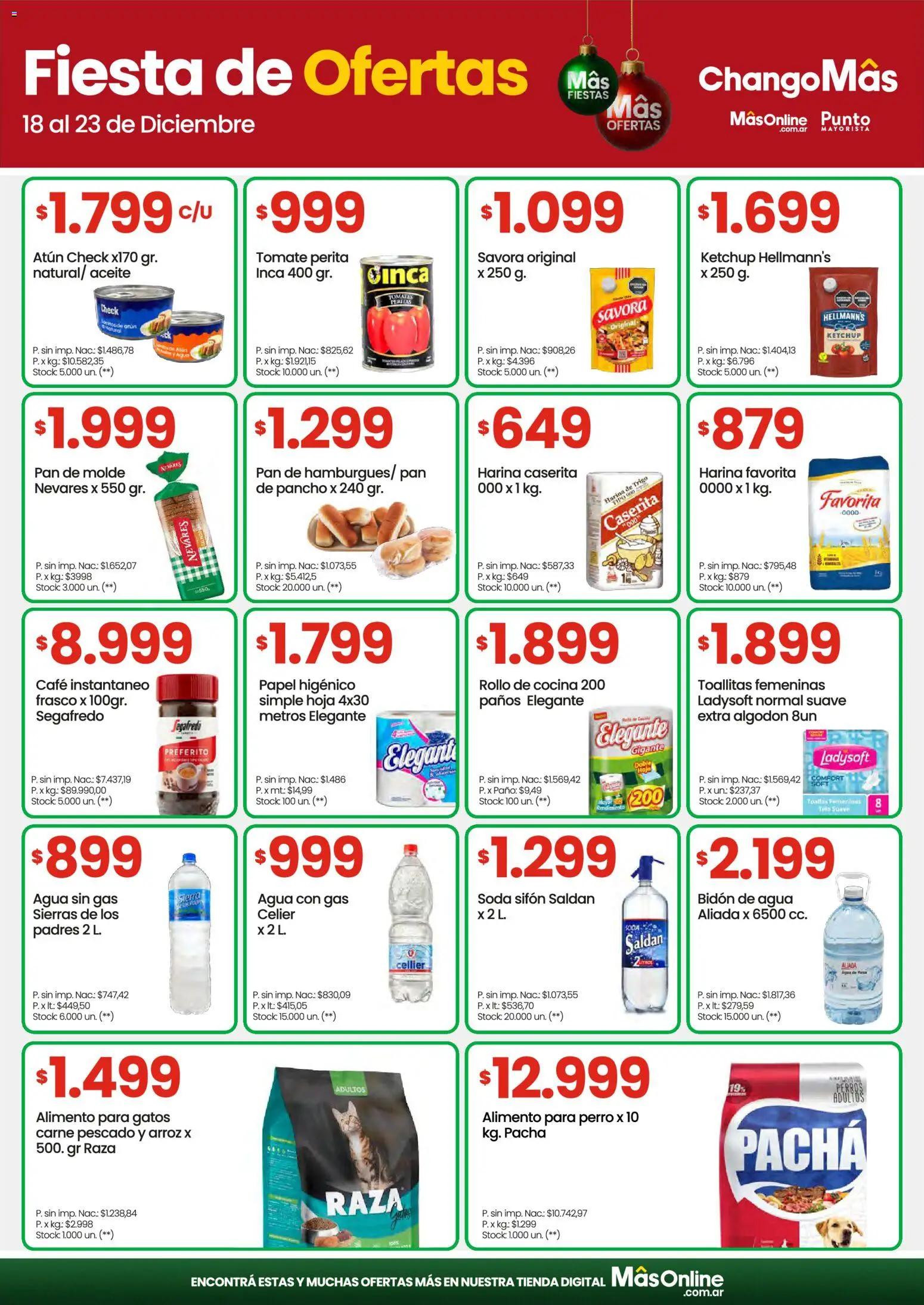 Changomas ofertas │ válido desde el 18.12.2025 | Página: 7 | Productos: Molde, Toallas, Pescado, Frasco