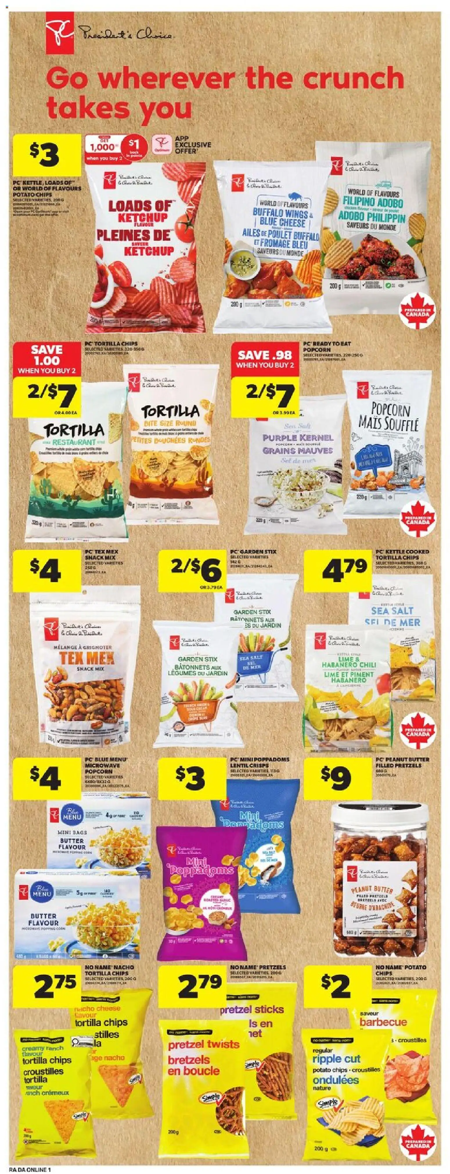 Atlantic Superstore flyer valid from 19.02.2026 | Page: 9 | Products: Chips, Ketchup, Kettle, Cheese